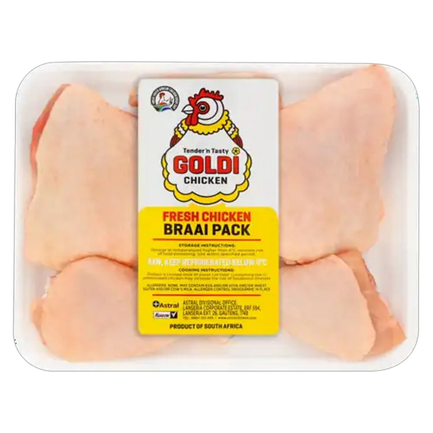 Image of Goldi Chicken Fresh Chicken Braai Pack 580g
