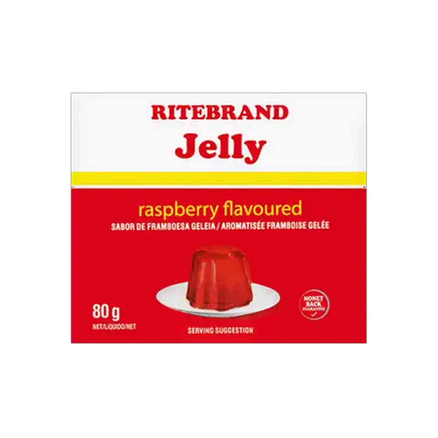 Image of Ritebrand Raspberry Flavoured Instant Jelly 80g