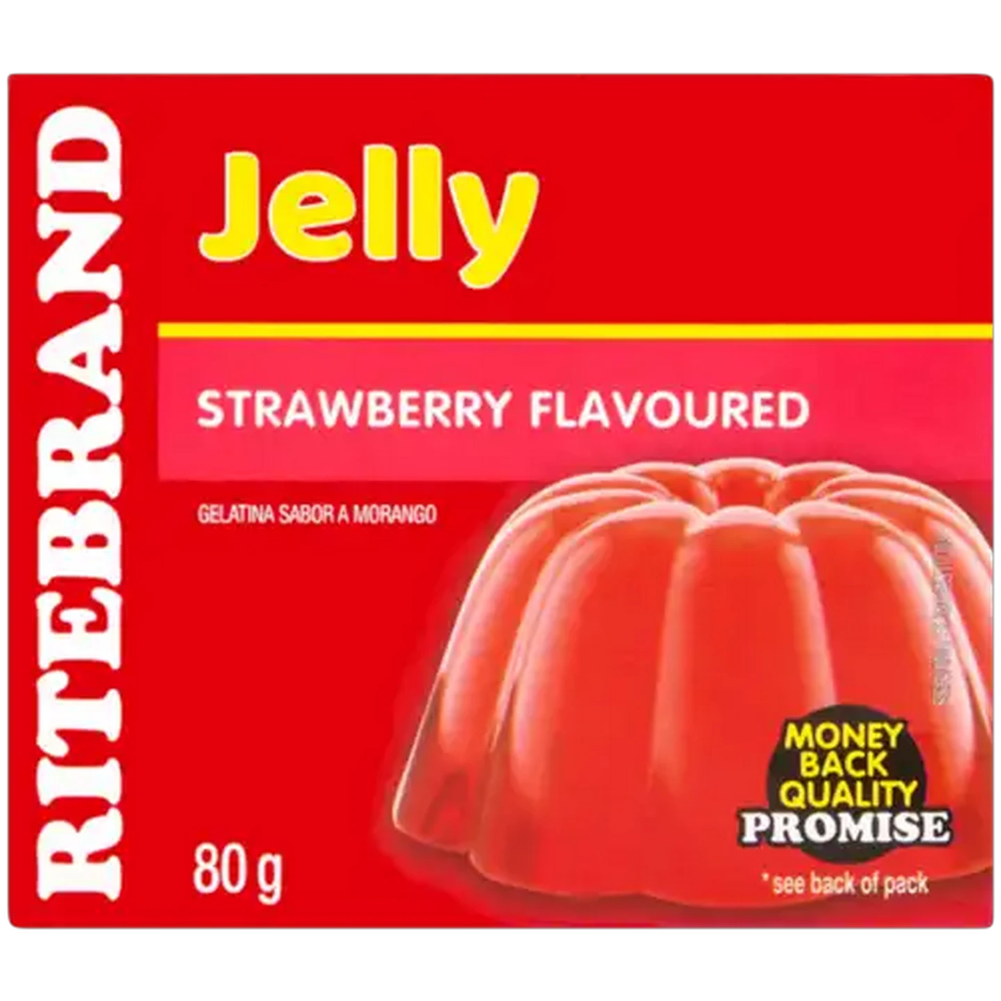 Image of Ritebrand Strawberry Flavoured Instant Jelly 80g