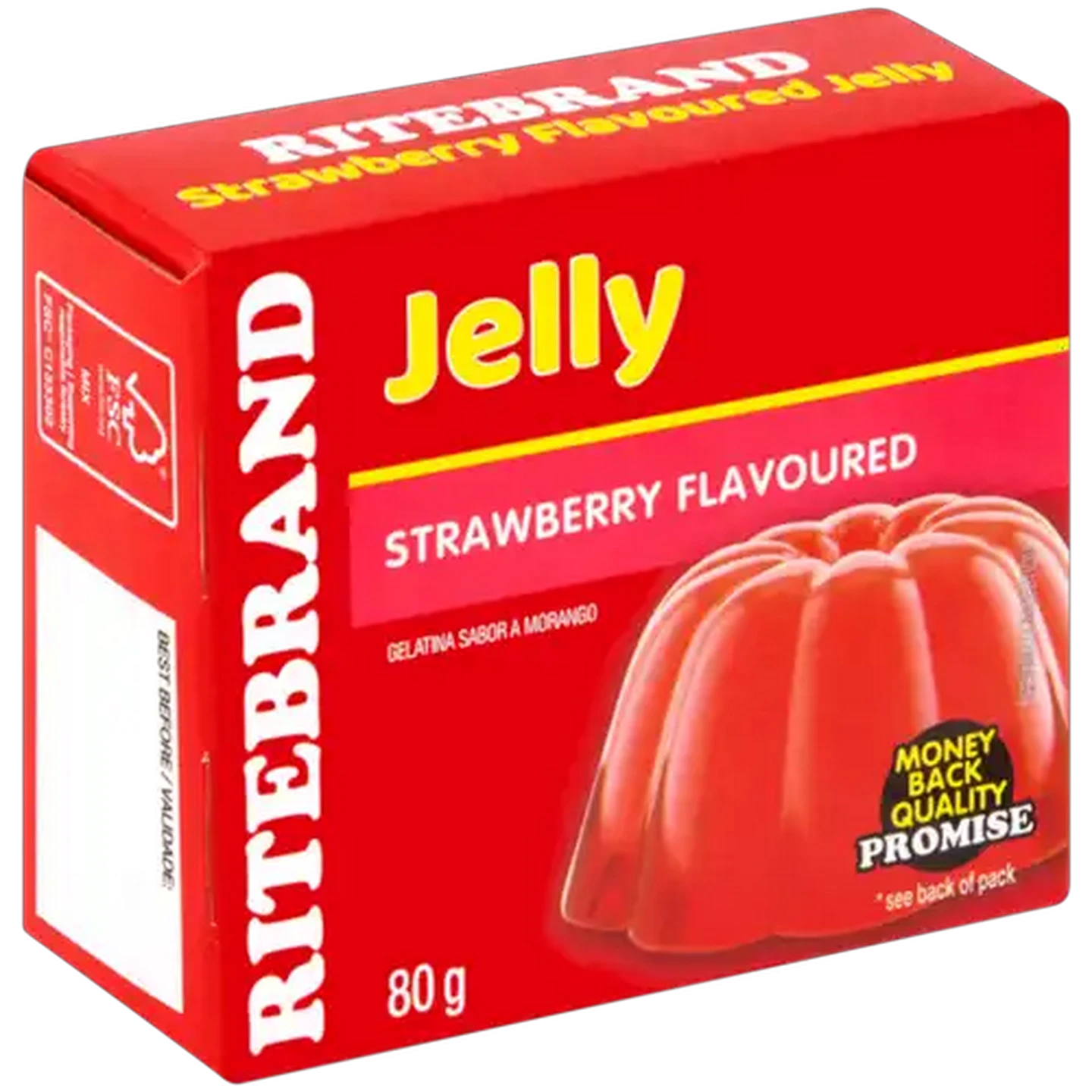 Image of Ritebrand Strawberry Flavoured Instant Jelly 80g