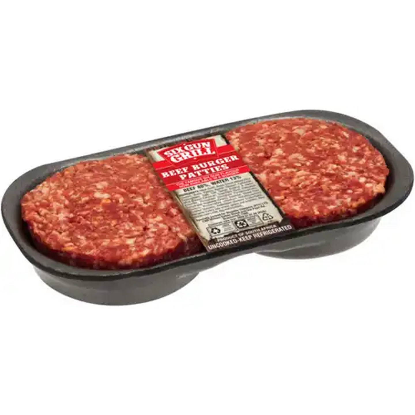 Image of Six Gun Grill Beef Burger Patties Per KG (4 Patties)