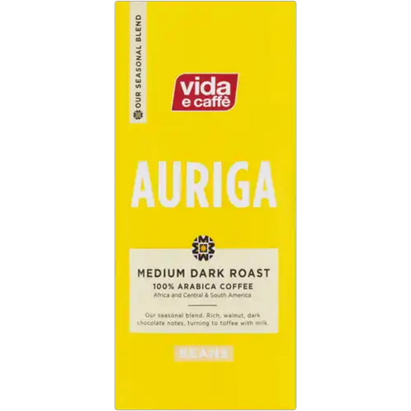 Image of vida e caffè Auriga Coffee Beans 500g