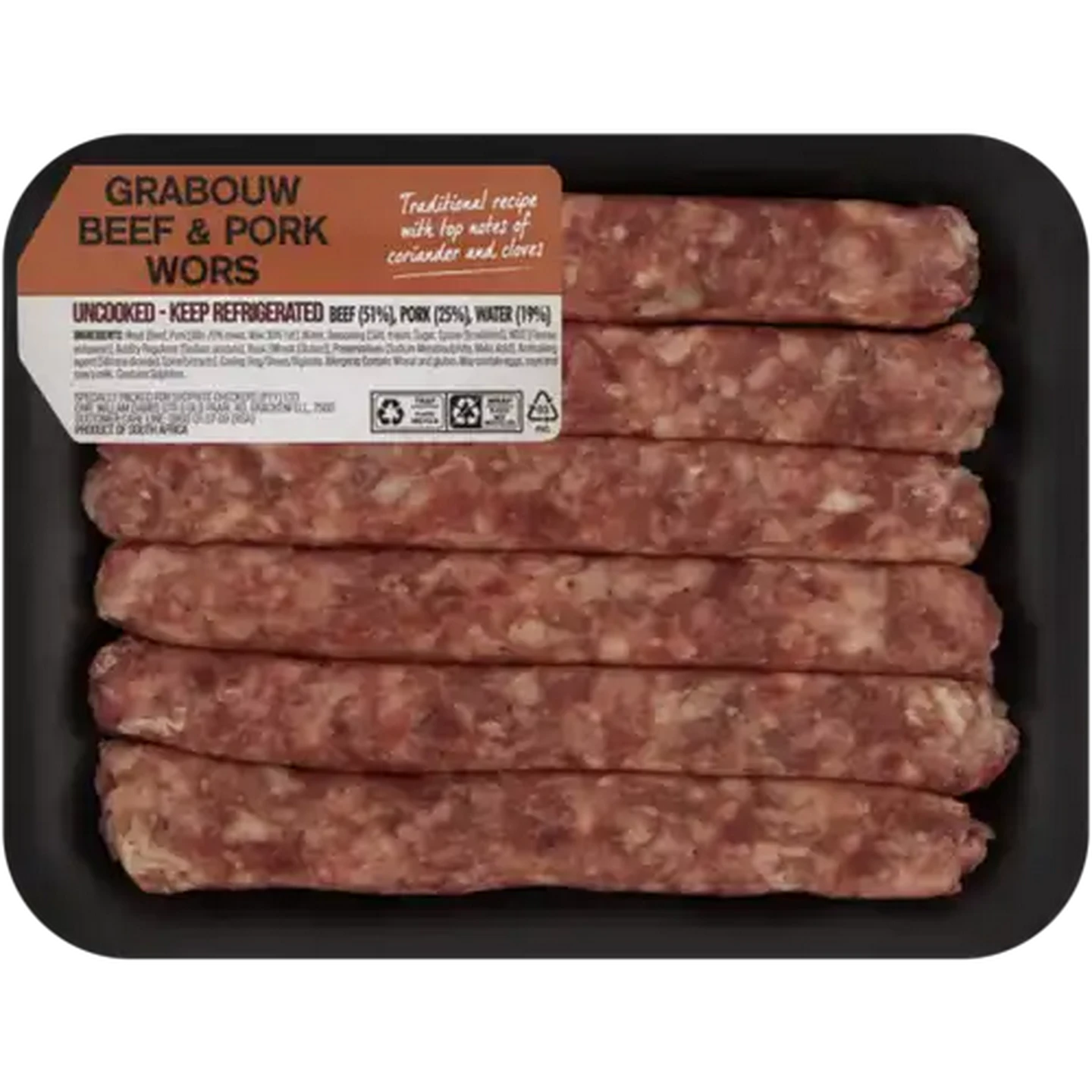 Image of Grabouw Beef & Pork Thin Wors Per kg