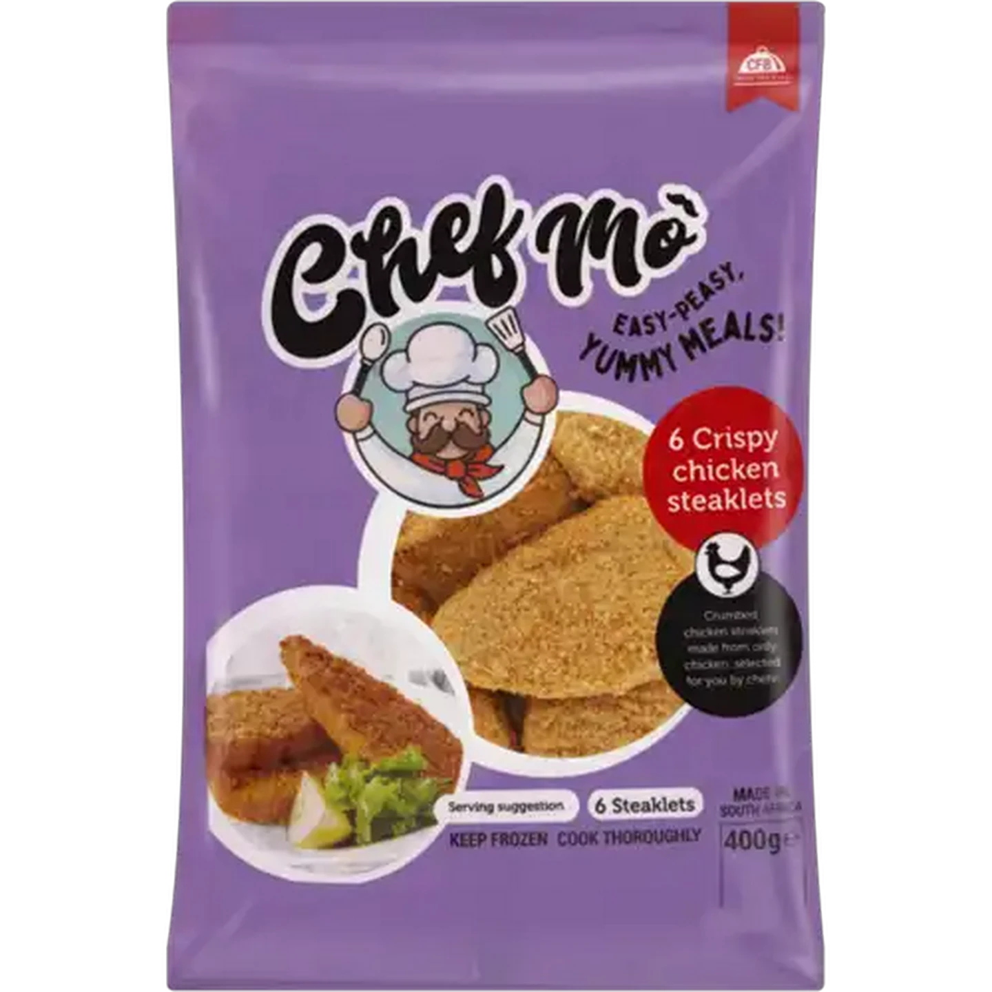 Image of Chef Mo Frozen Crispy Chicken Steaklets 400g
