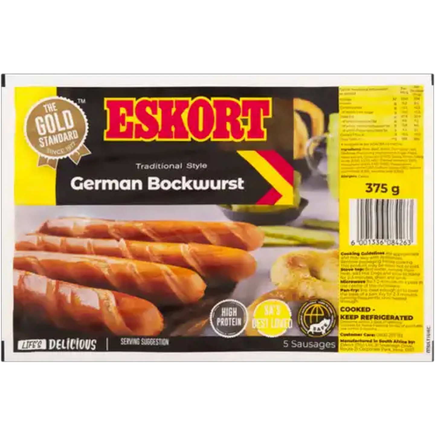 Image of Eskort German Bockwurst 5 Pack