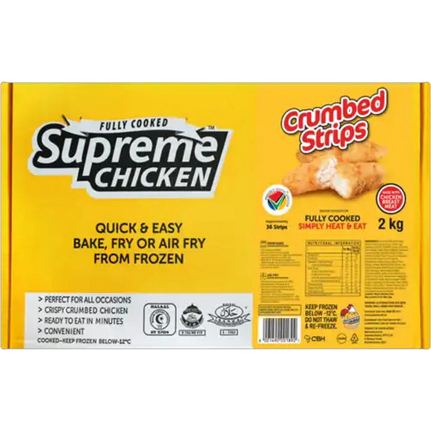 Image of Supreme Chicken Frozen Crumbed Chicken Strips 2kg