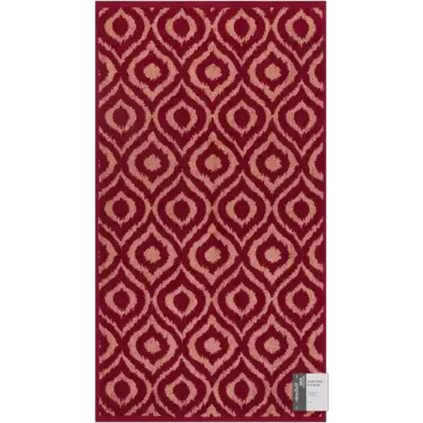 Image of Essentials Geo Range Red Hand Towel