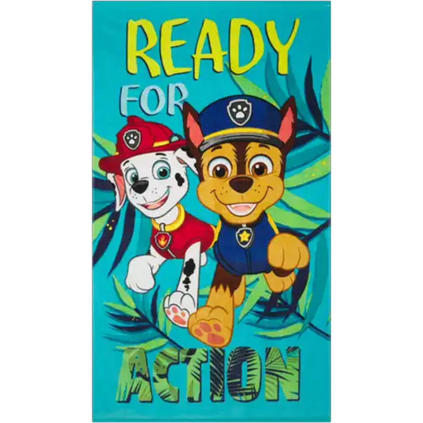 Image of PAW Patrol Ready For Action Blue Beach Towel