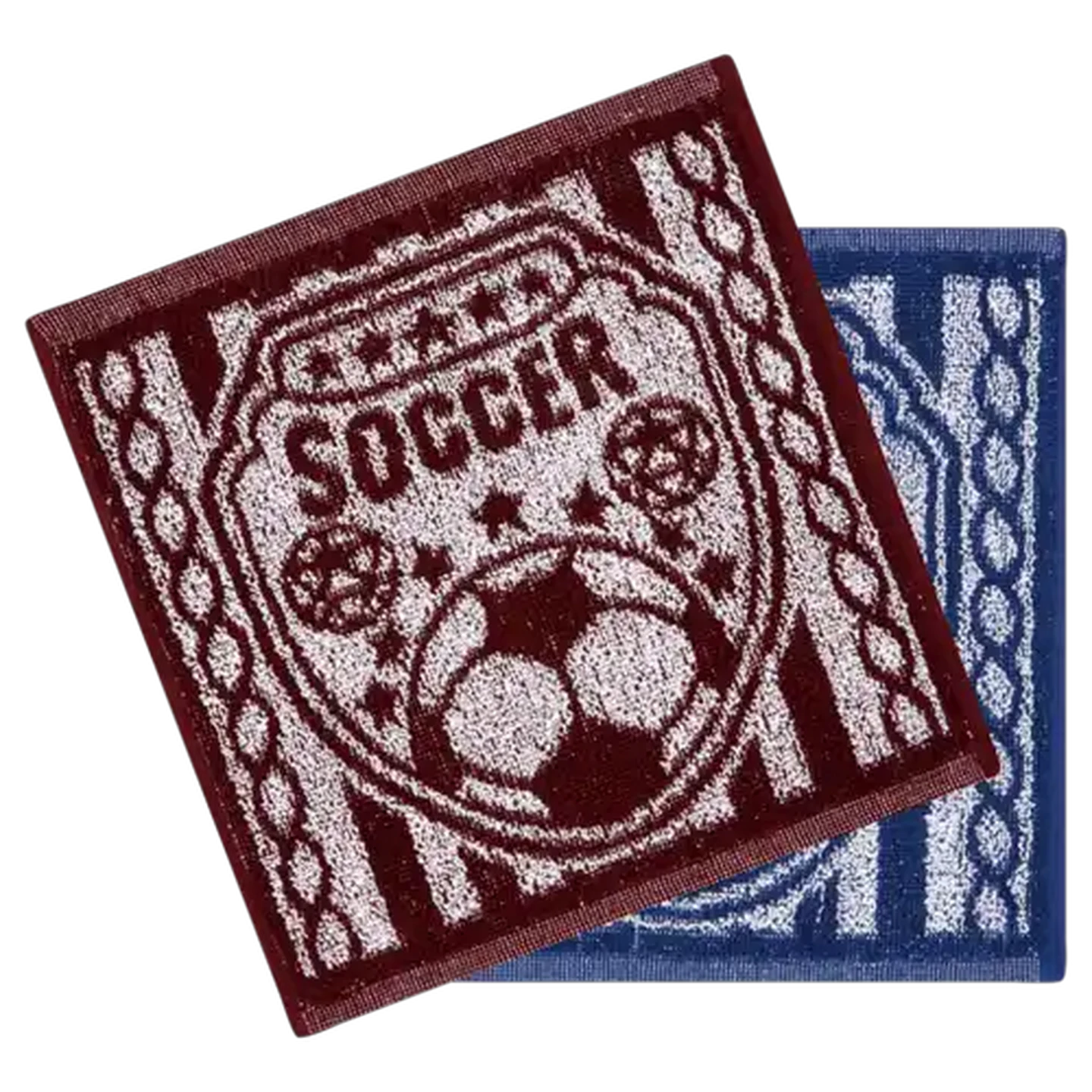 Image of Essentials Soccer Champion Jacquard Face Cloth 30 x 30cm (Colour May Vary)