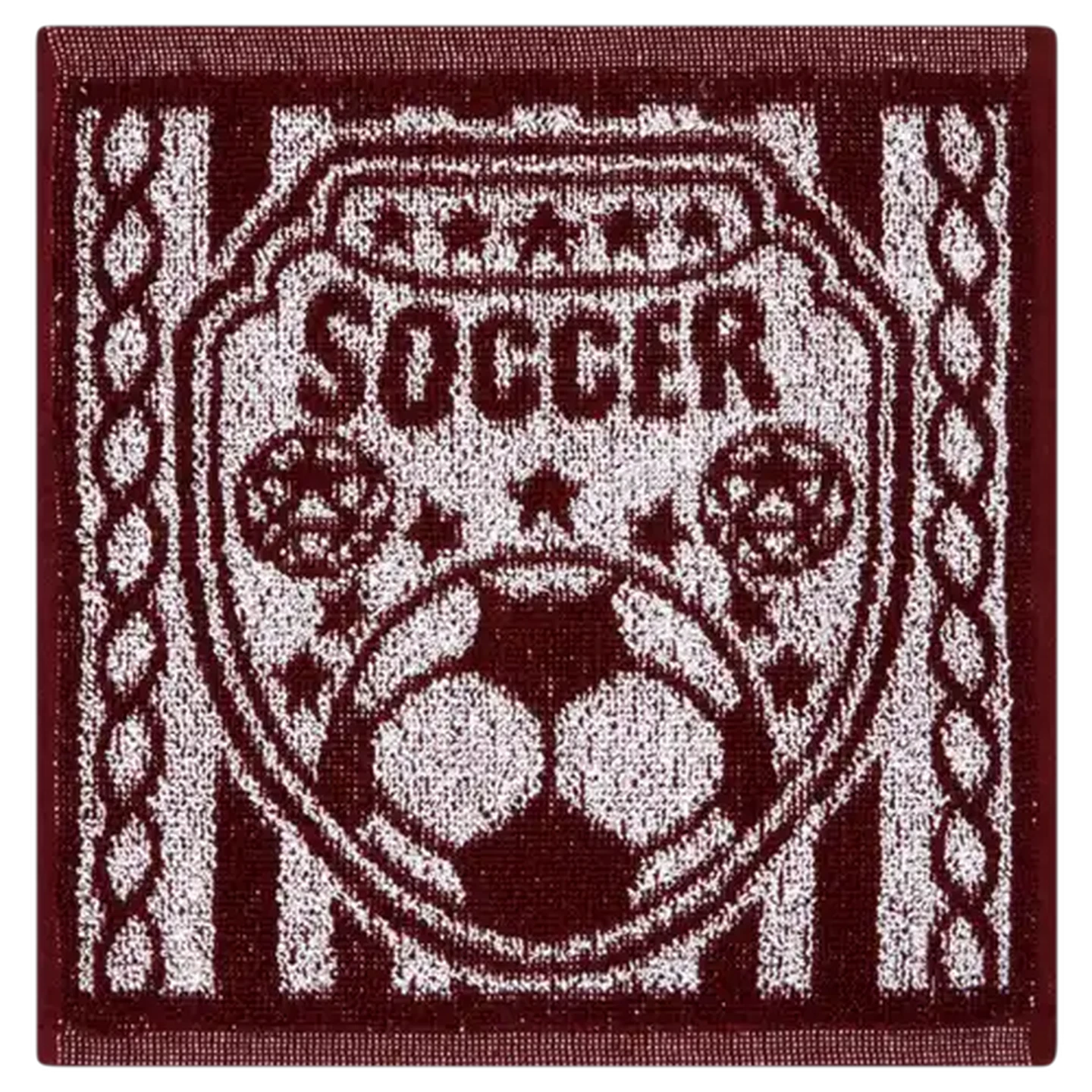Image of Essentials Soccer Champion Jacquard Face Cloth 30 x 30cm (Colour May Vary)