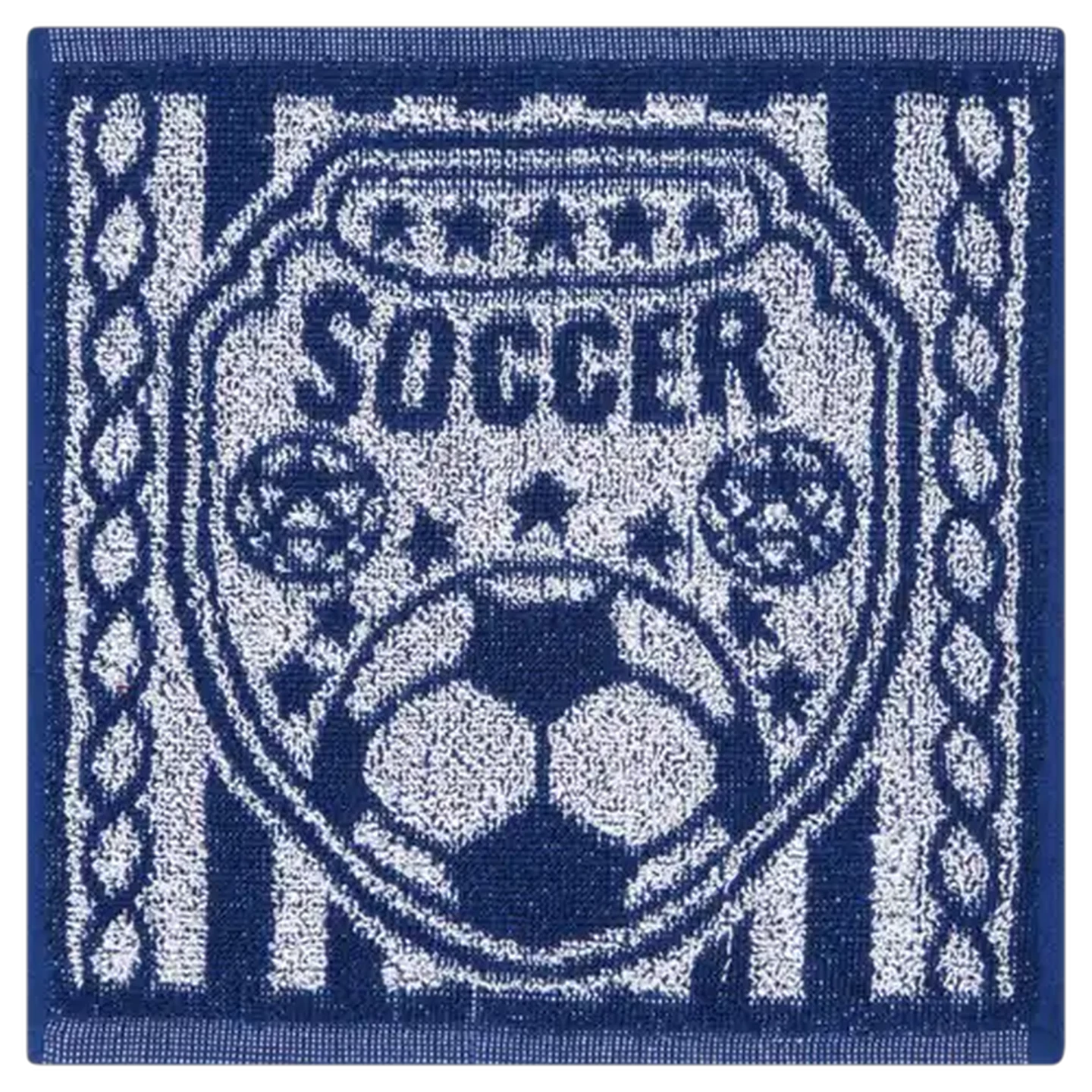 Image of Essentials Soccer Champion Jacquard Face Cloth 30 x 30cm (Colour May Vary)