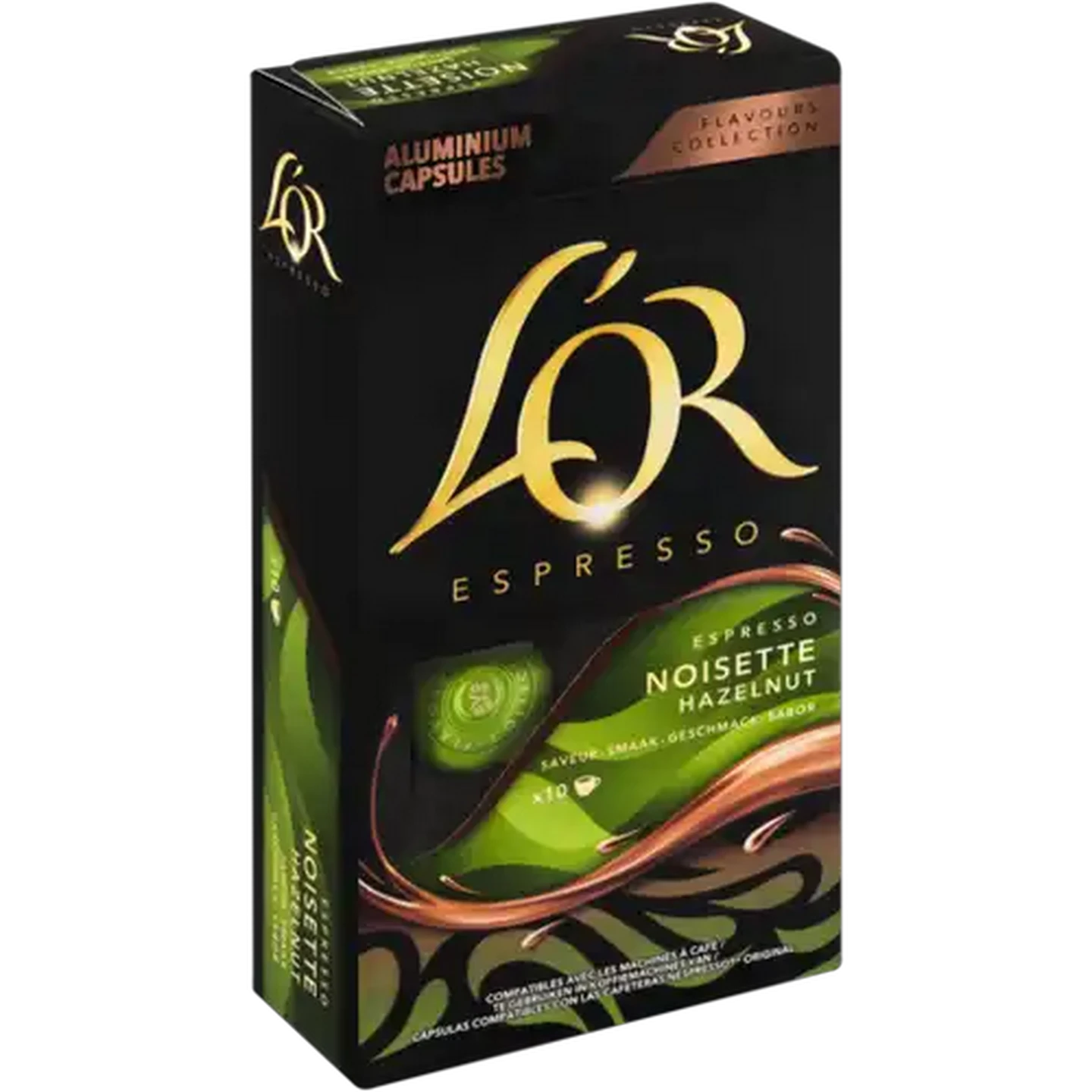 Image of L'OR Flavours Collection Noisette Hazelnut Espresso Capsules 10 Pack