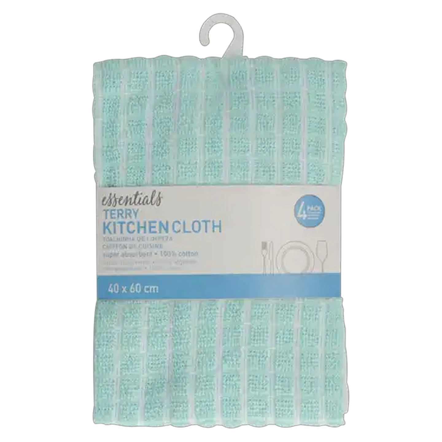 Image of Essentials Terry Kitchen Cloth 4-Pack