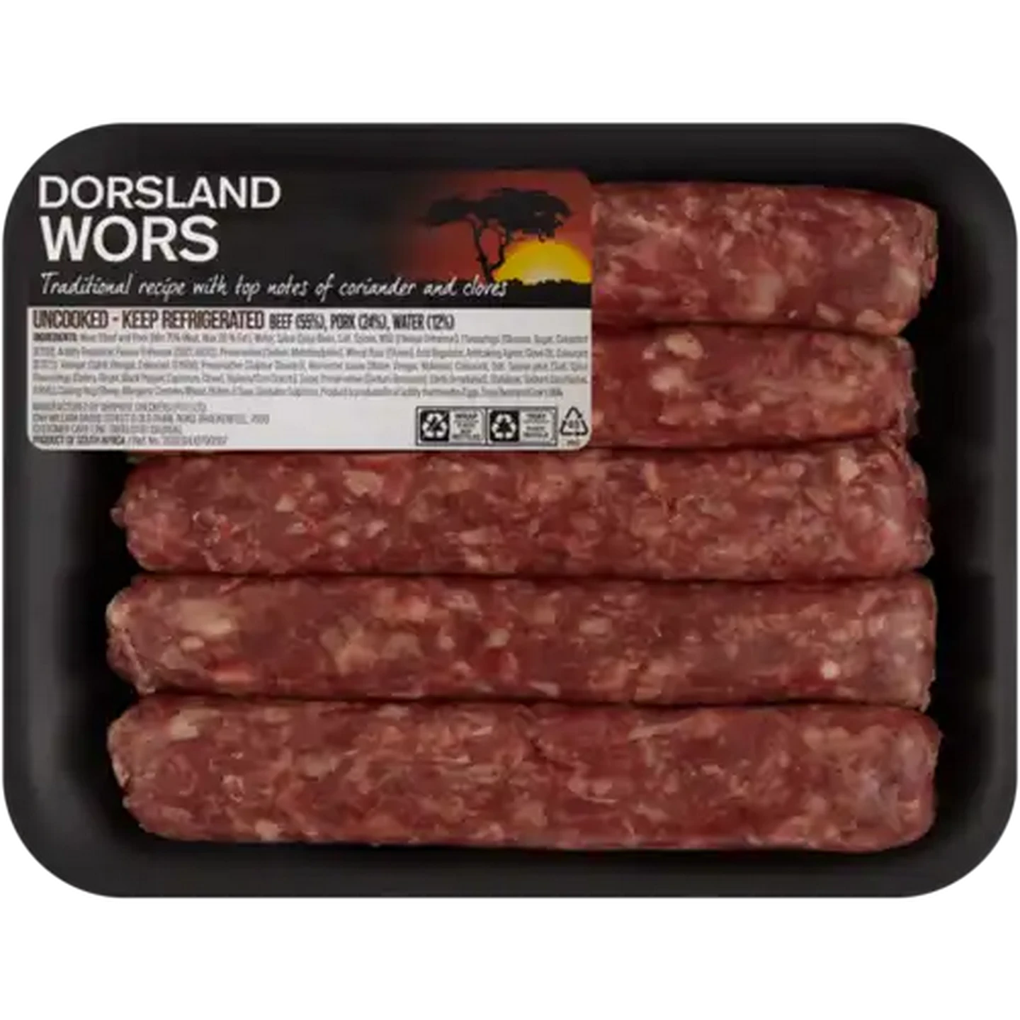 Image of Dorsland Lf Braaiwors Per Kg