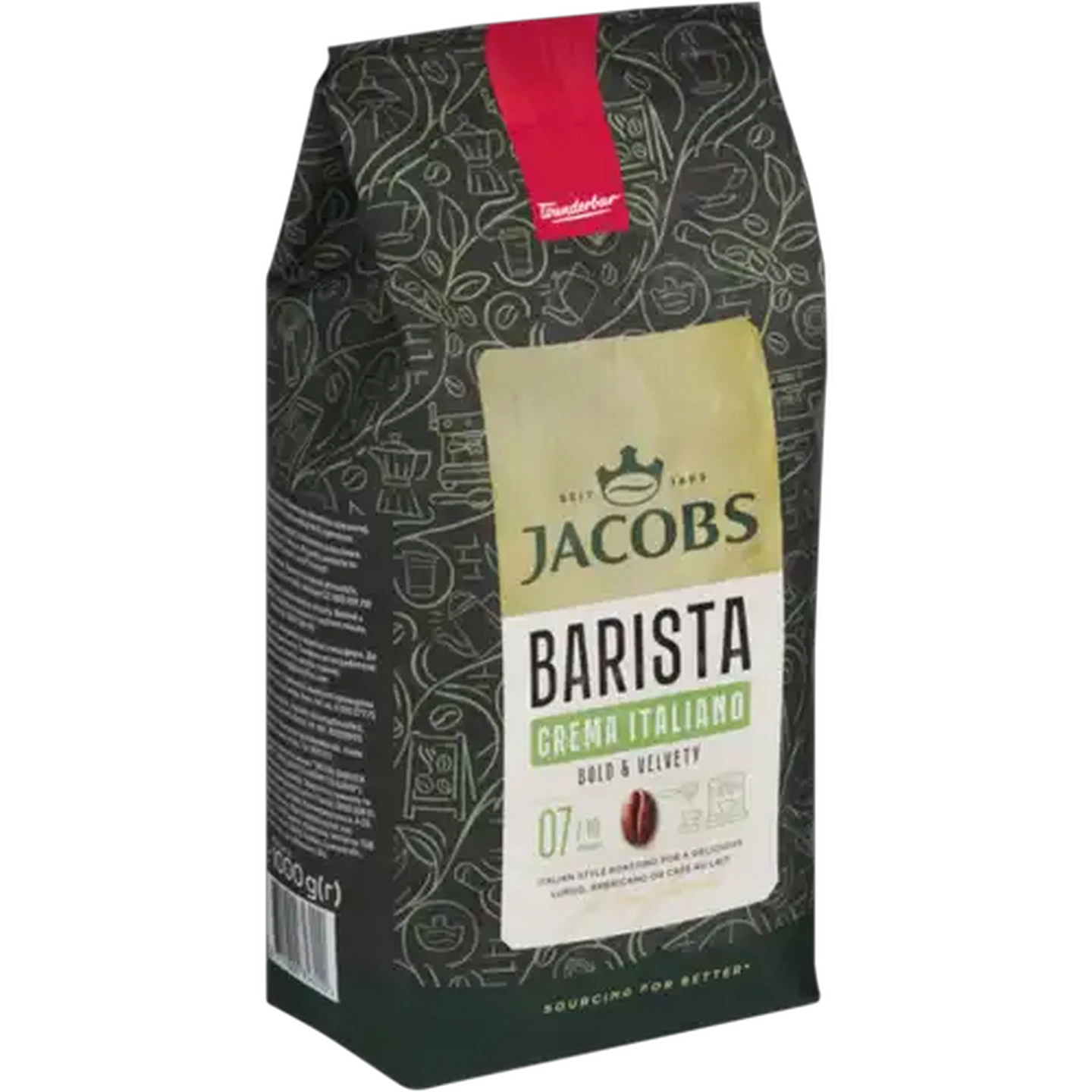 Image of Jacobs Barista Editions Crema Italiano Whole Coffee Beans 1kg
