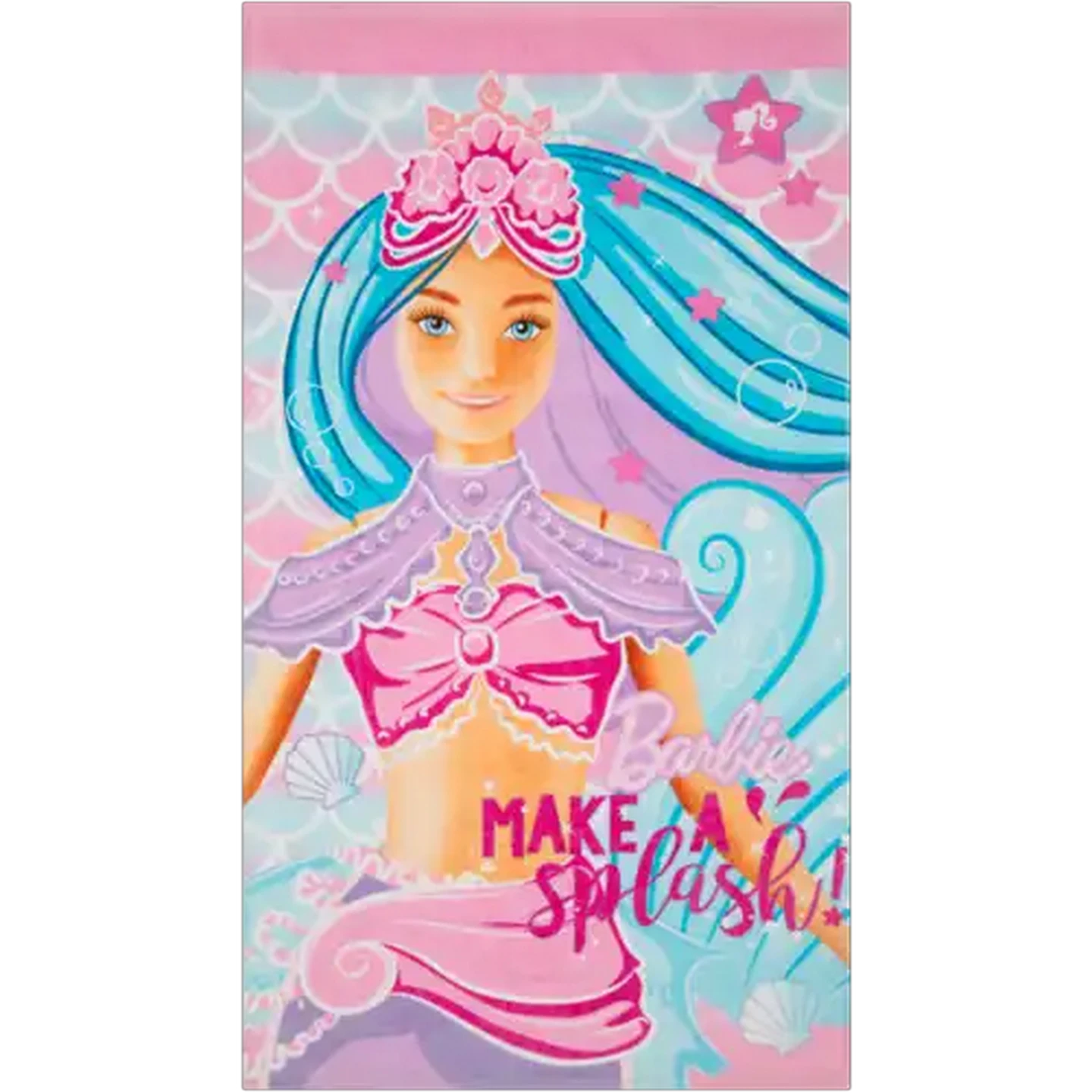 Image of Barbie Make A Splash Pink Beach Towel