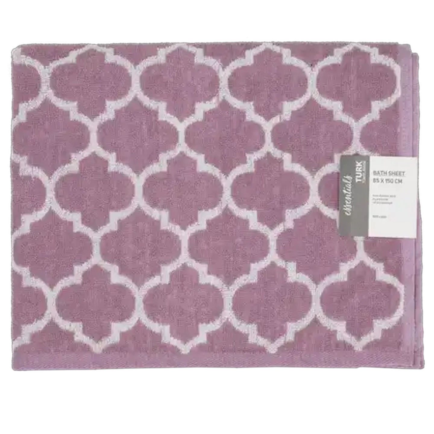 Image of Essentials Turkish Mauve Bath Sheet 85 x 150cm