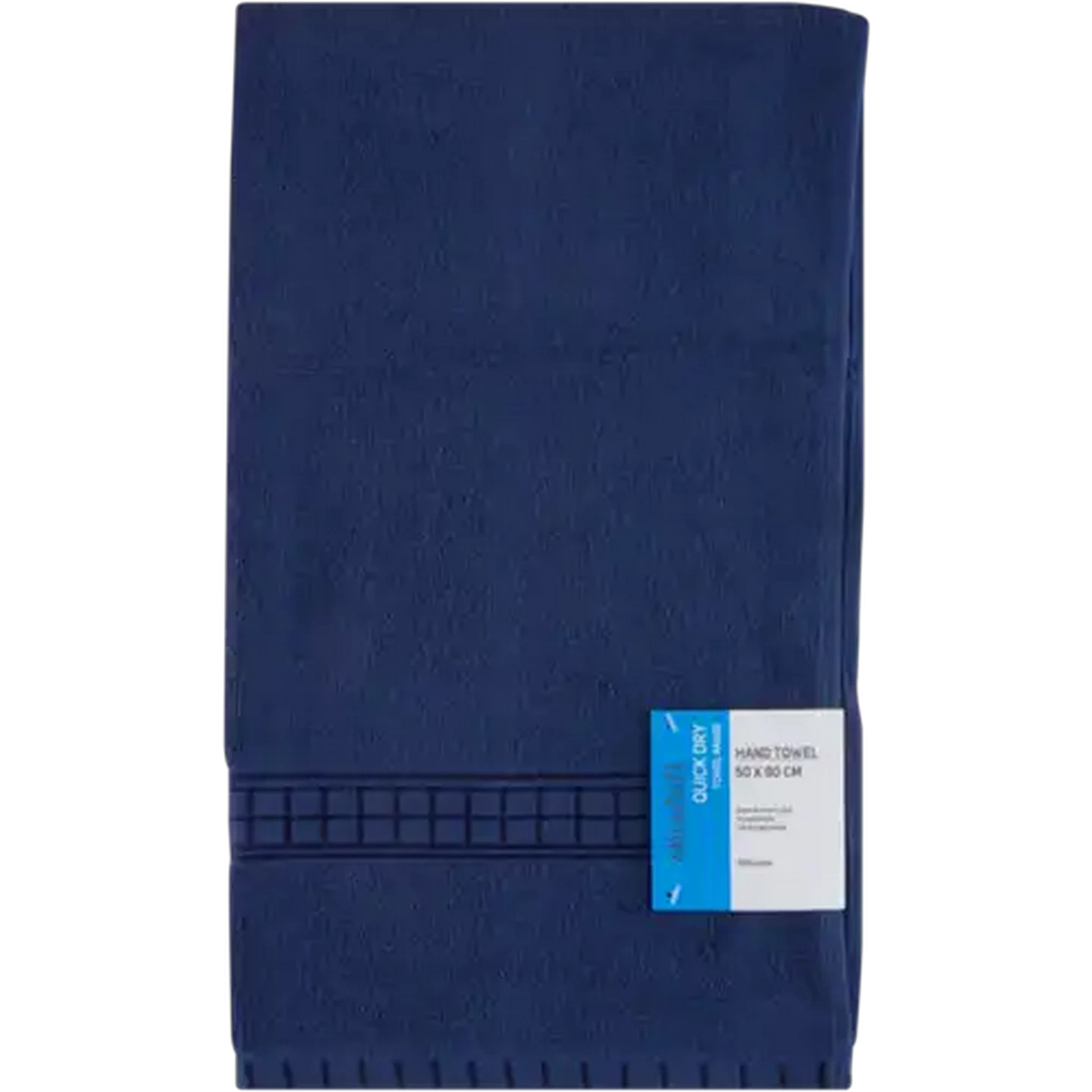 Image of Essentials Quick Dry Navy Blue Hand Towel 500mm x 900mm