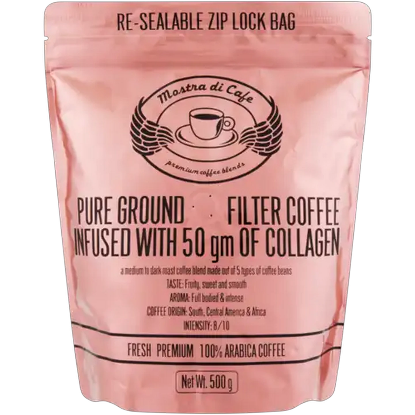 Image of Mostra Di Cafe Pure Ground Filter Coffee Infused with Collagen 500g