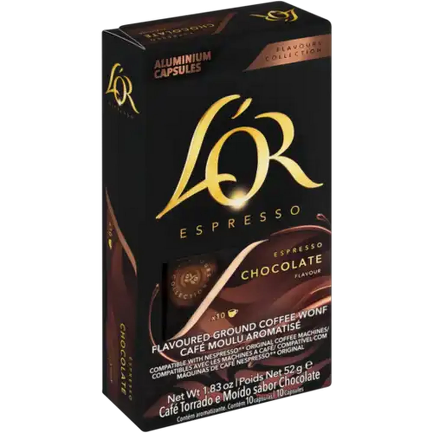 Image of L'OR Chocolate Flavour Espresso Capsules 10 Pack