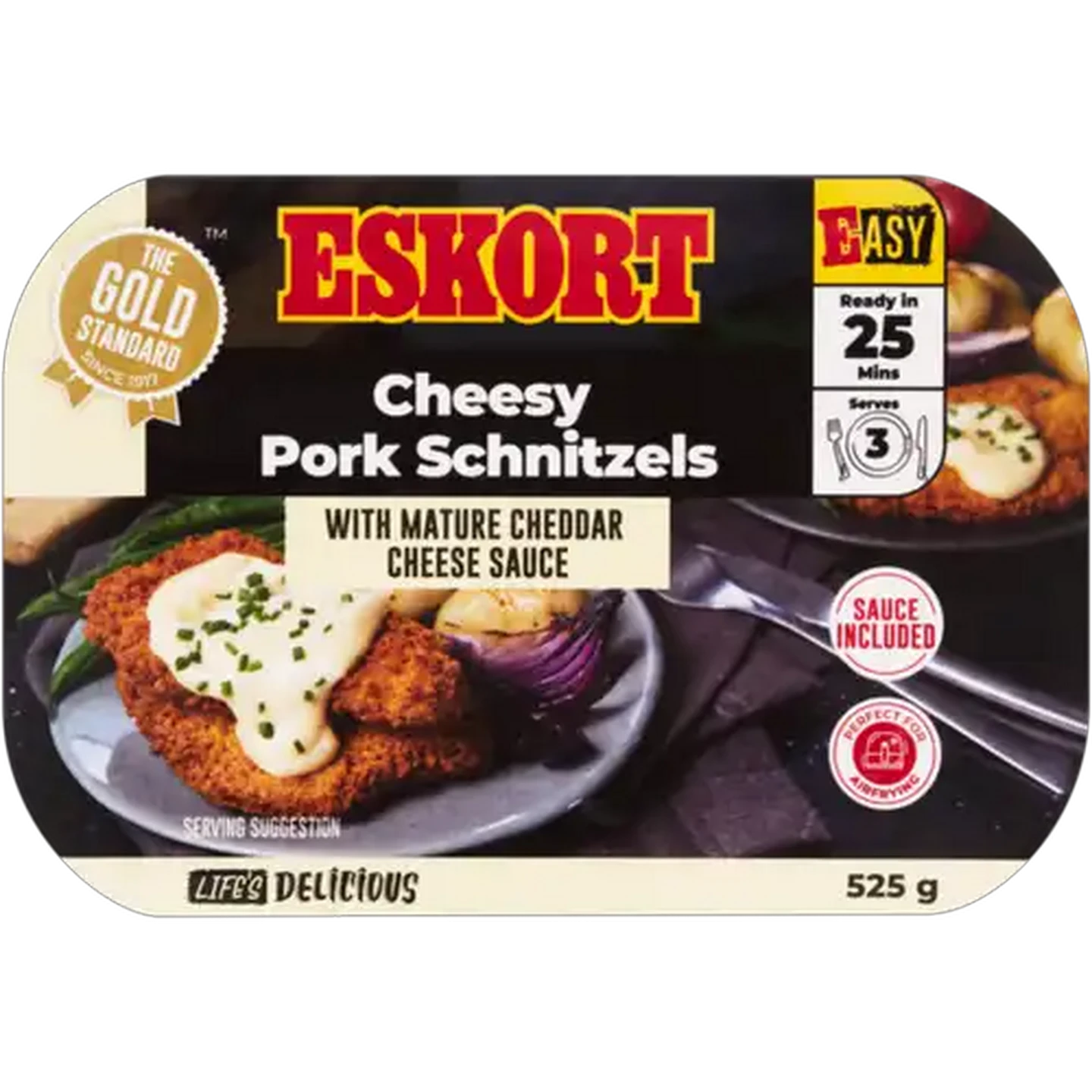 Image of Eskort Frozen Cheesy Pork Schnitzels 525g