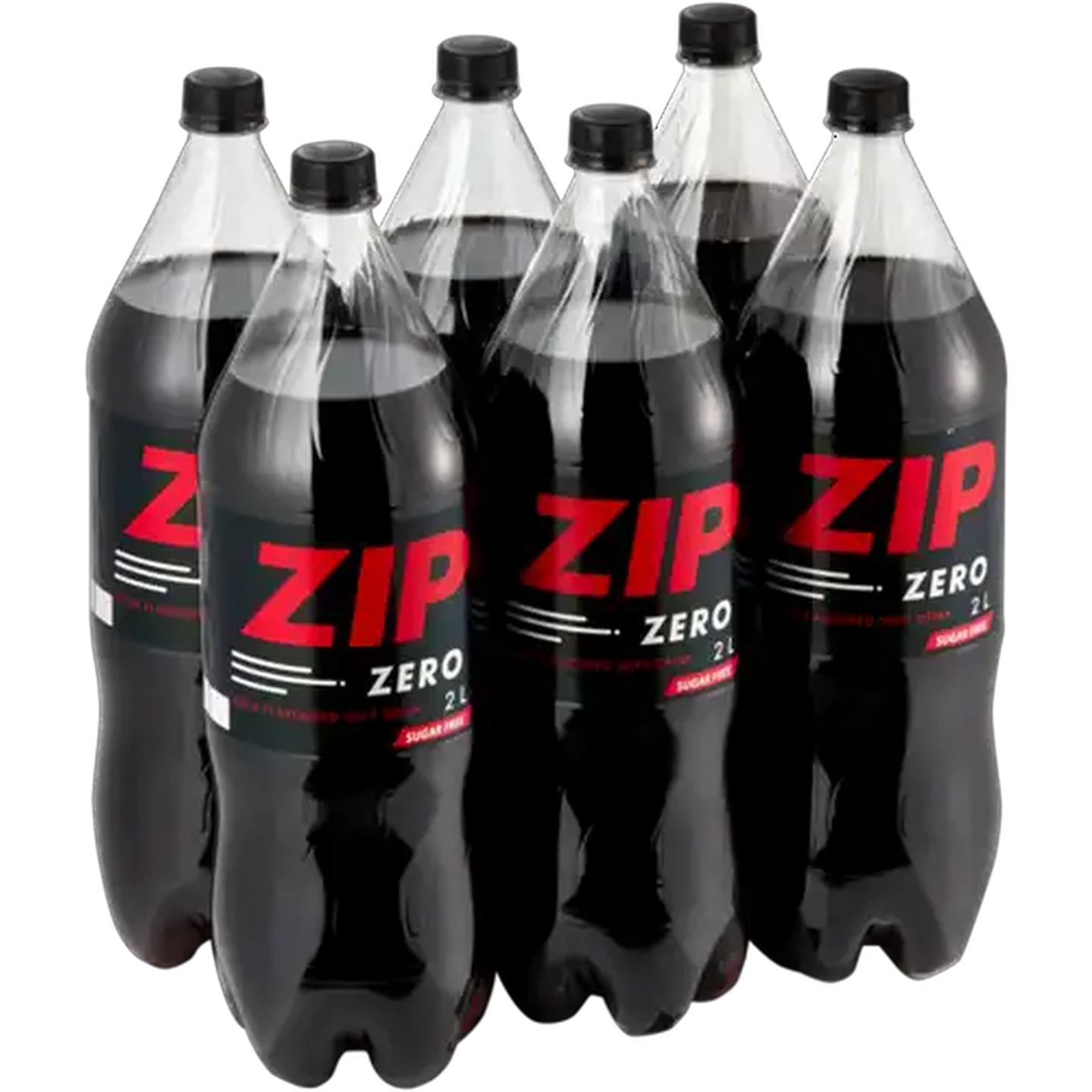Image of Zip Zero Cola Flavoured Soft Drinks 6 x 2L
