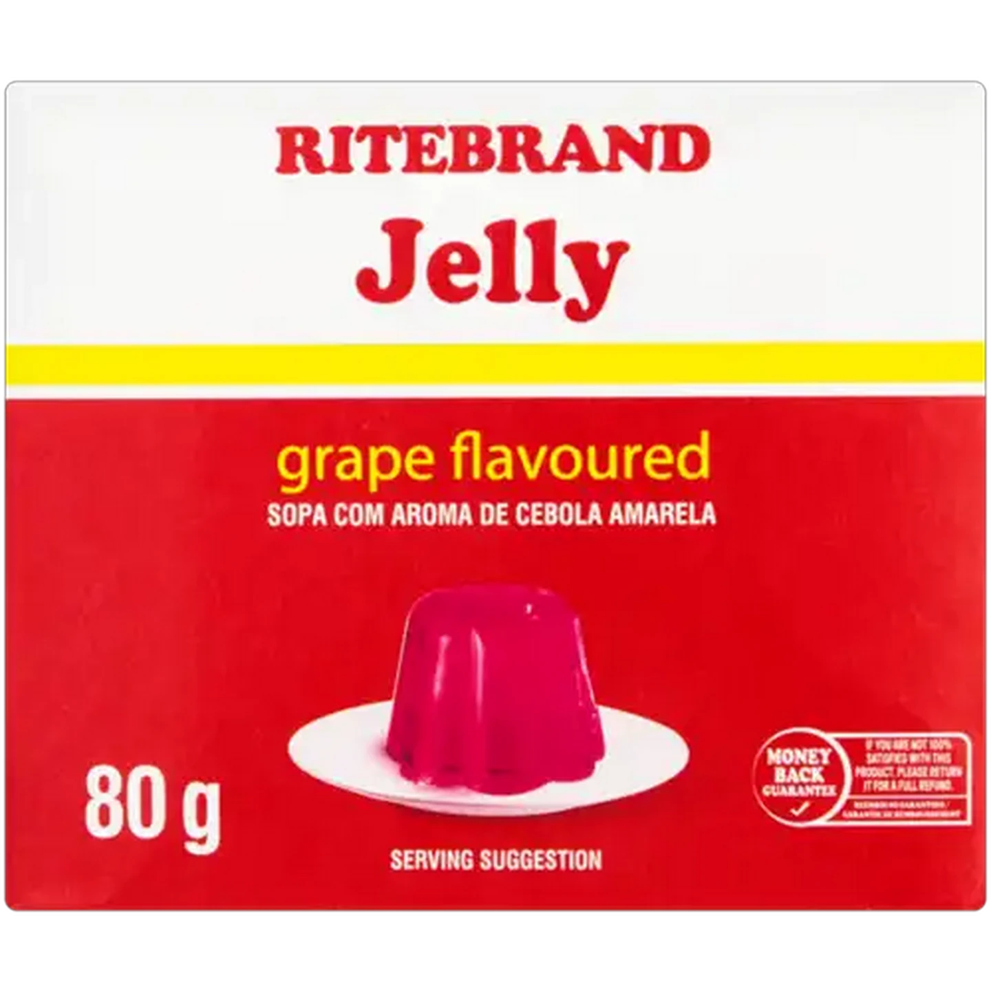 Image of Ritebrand Grape Flavoured Jelly 80g