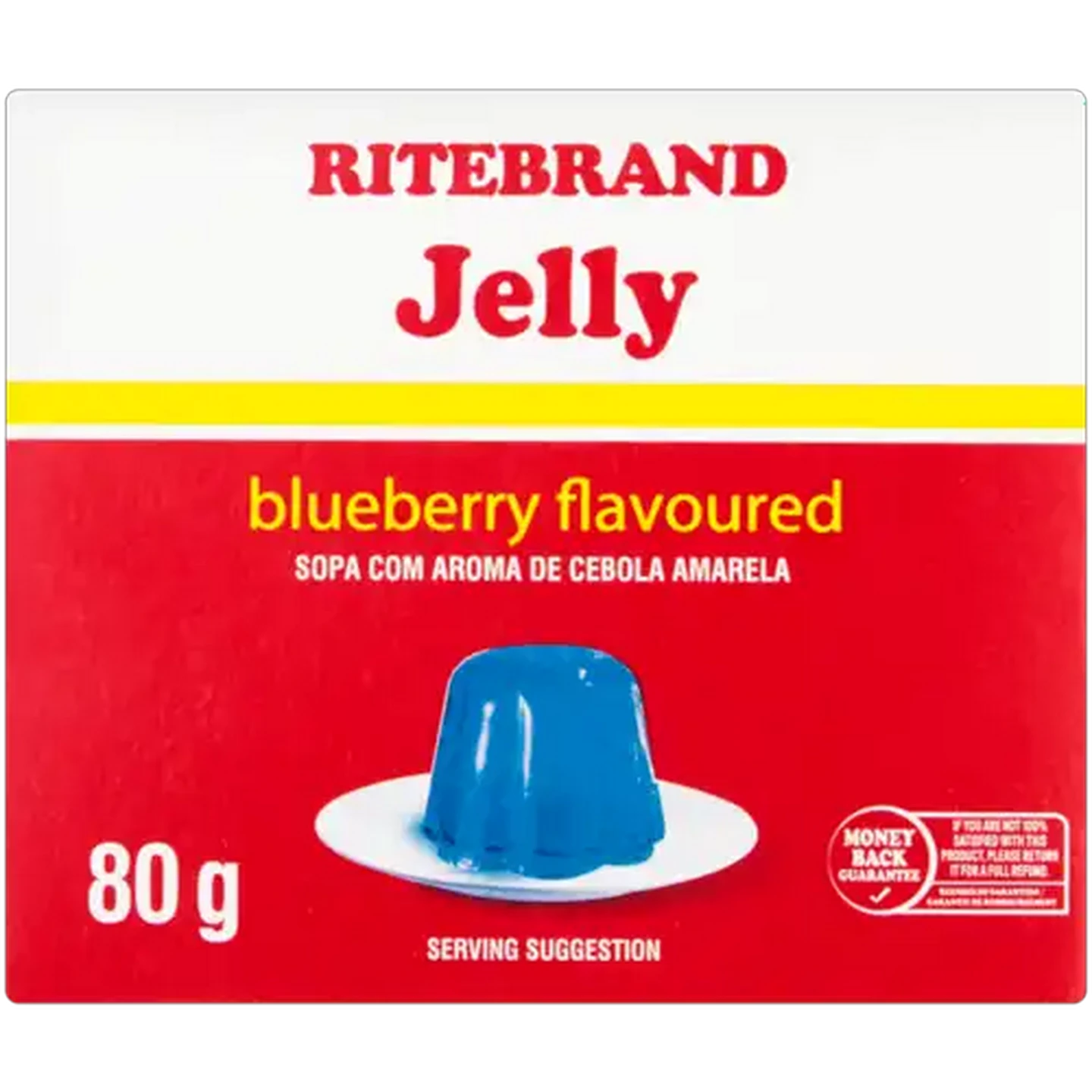 Image of Ritebrand Blueberry Flavoured Jelly 80g