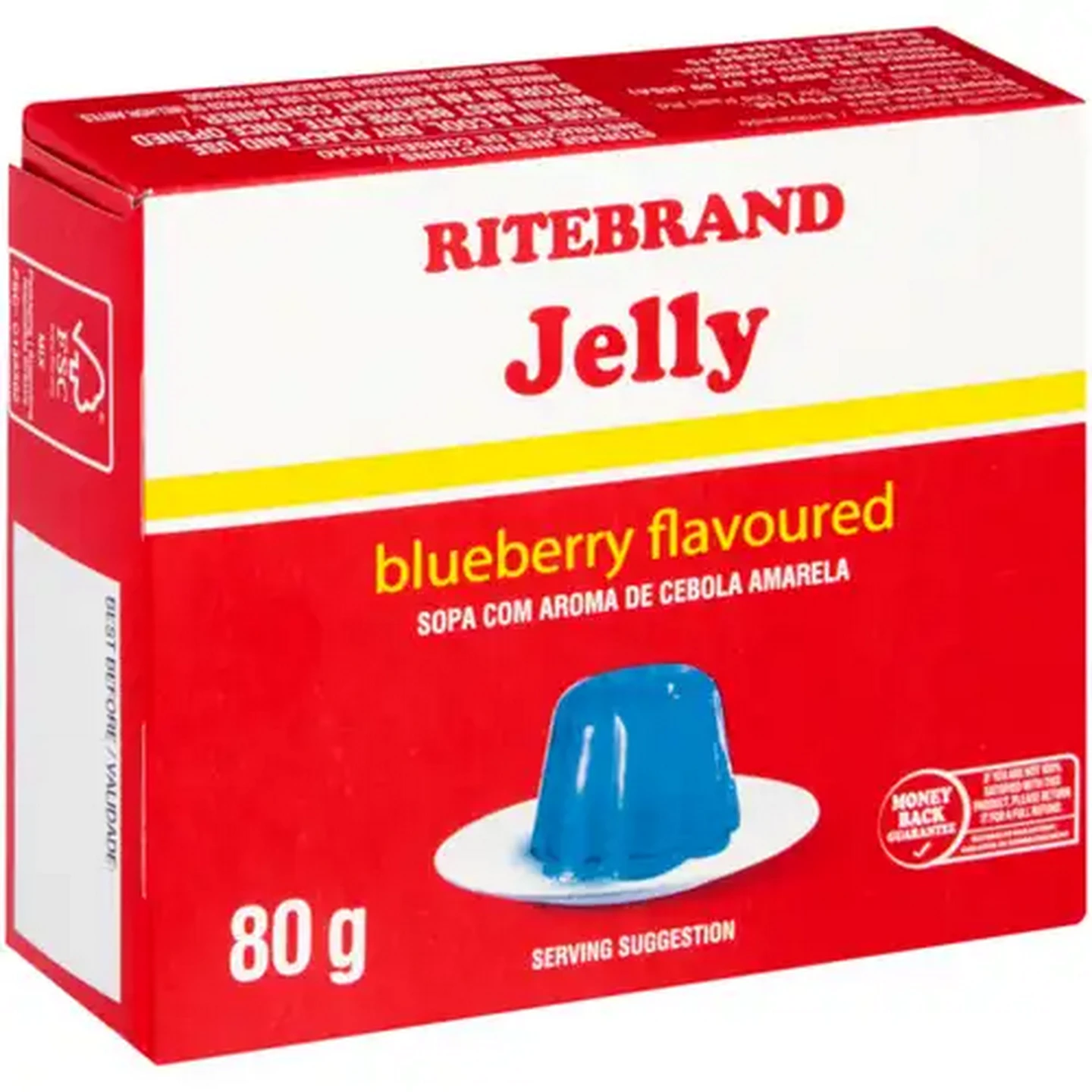Image of Ritebrand Blueberry Flavoured Jelly 80g