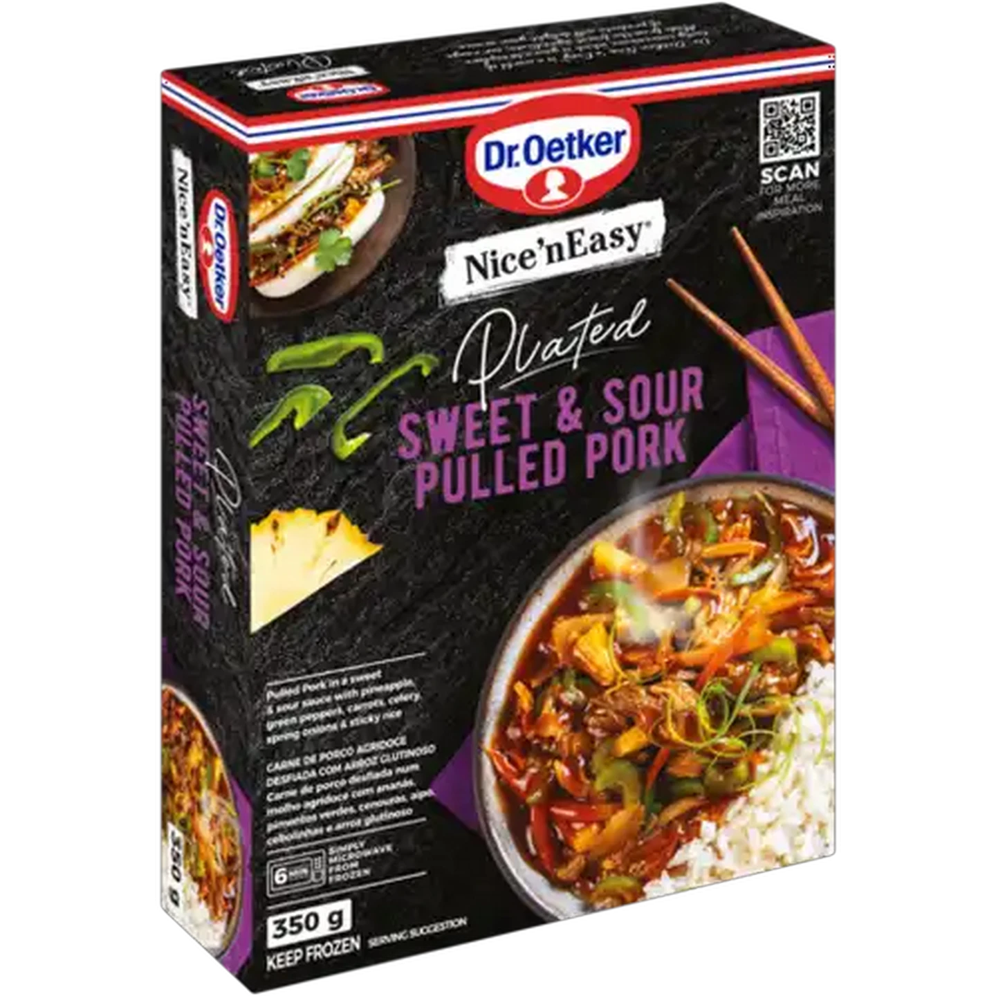 Image of Dr. Oetker Nice 'n Easy Frozen Sweet & Sour Pulled Pork 350g