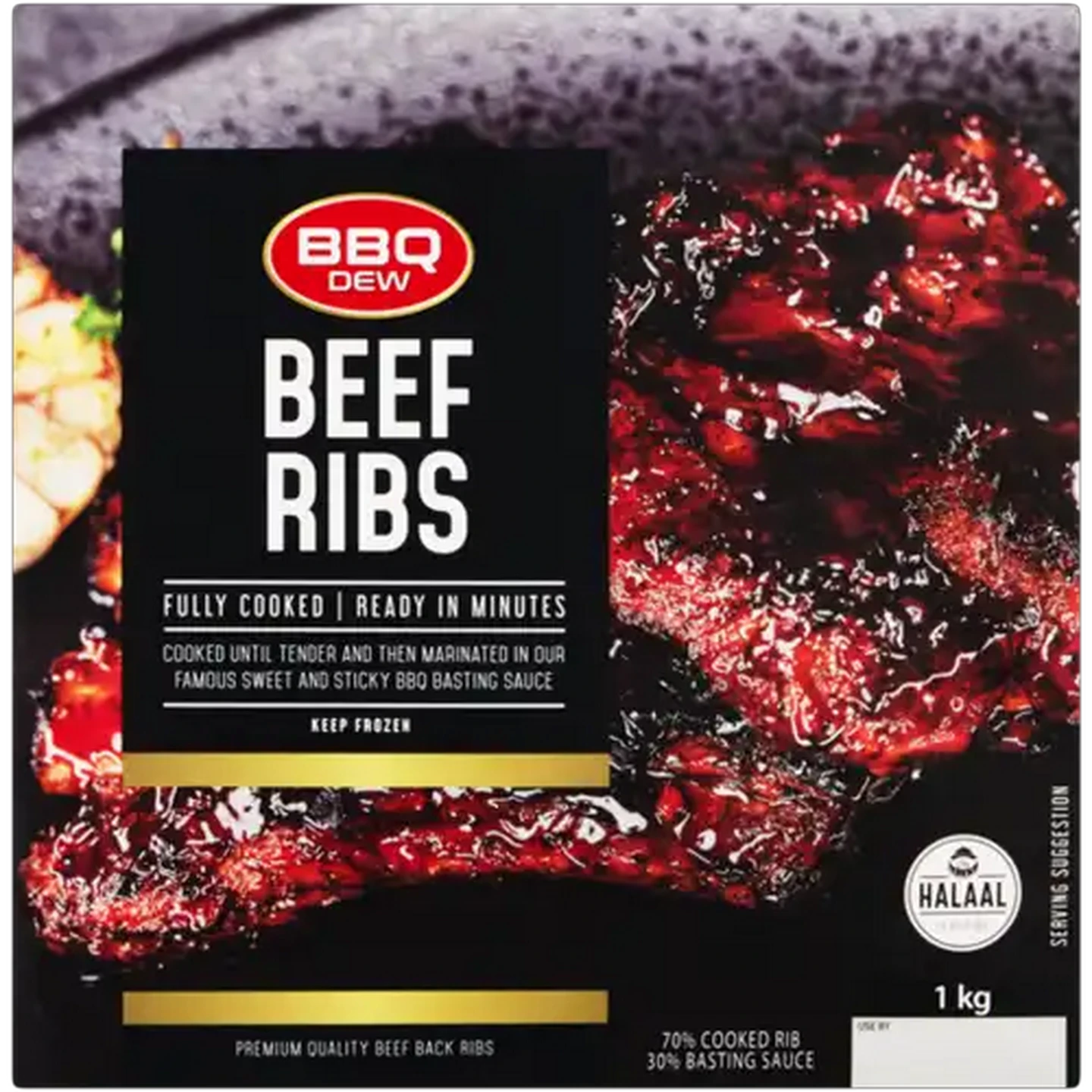Image of BBQ DEW Frozen Beef Ribs 1kg