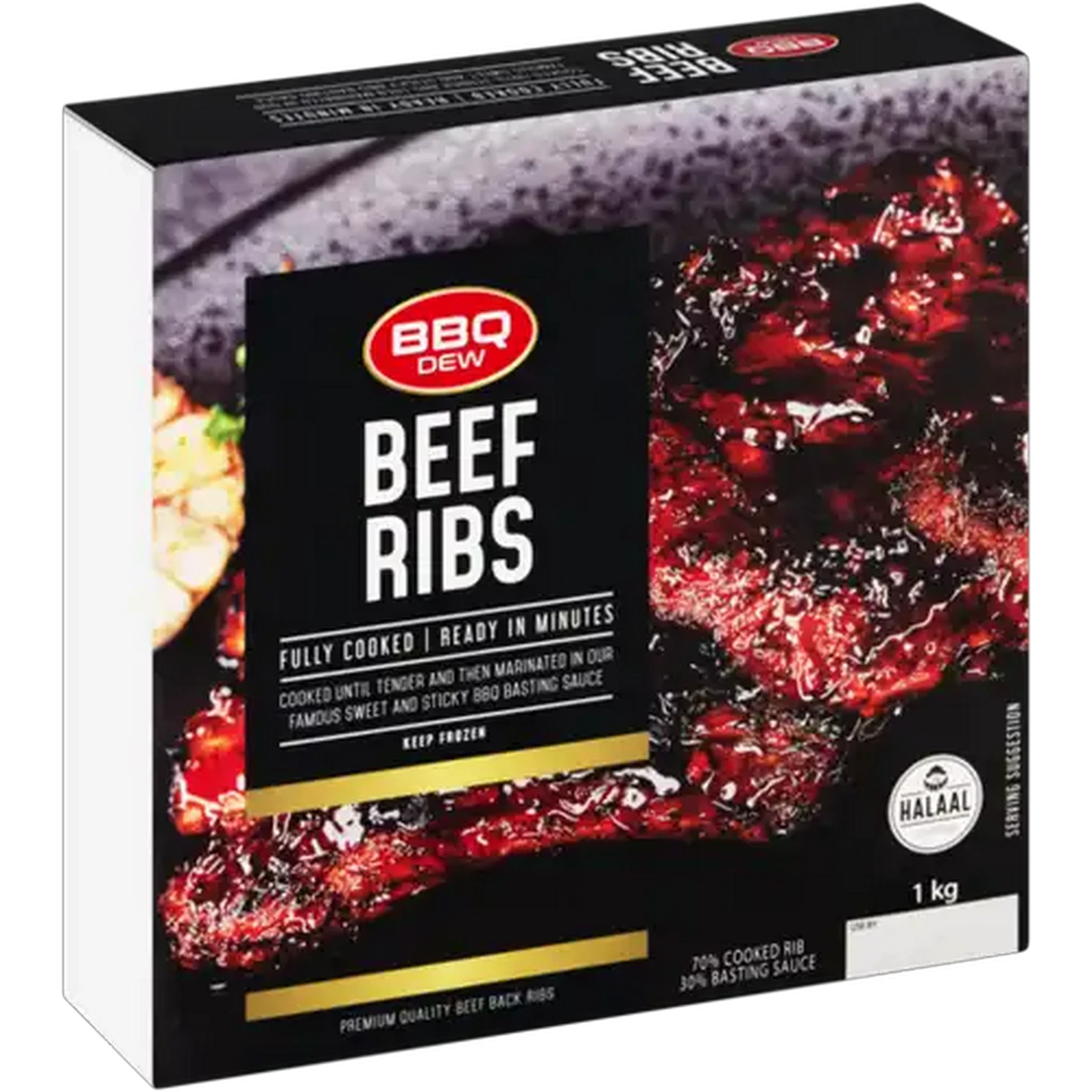 Image of BBQ DEW Frozen Beef Ribs 1kg