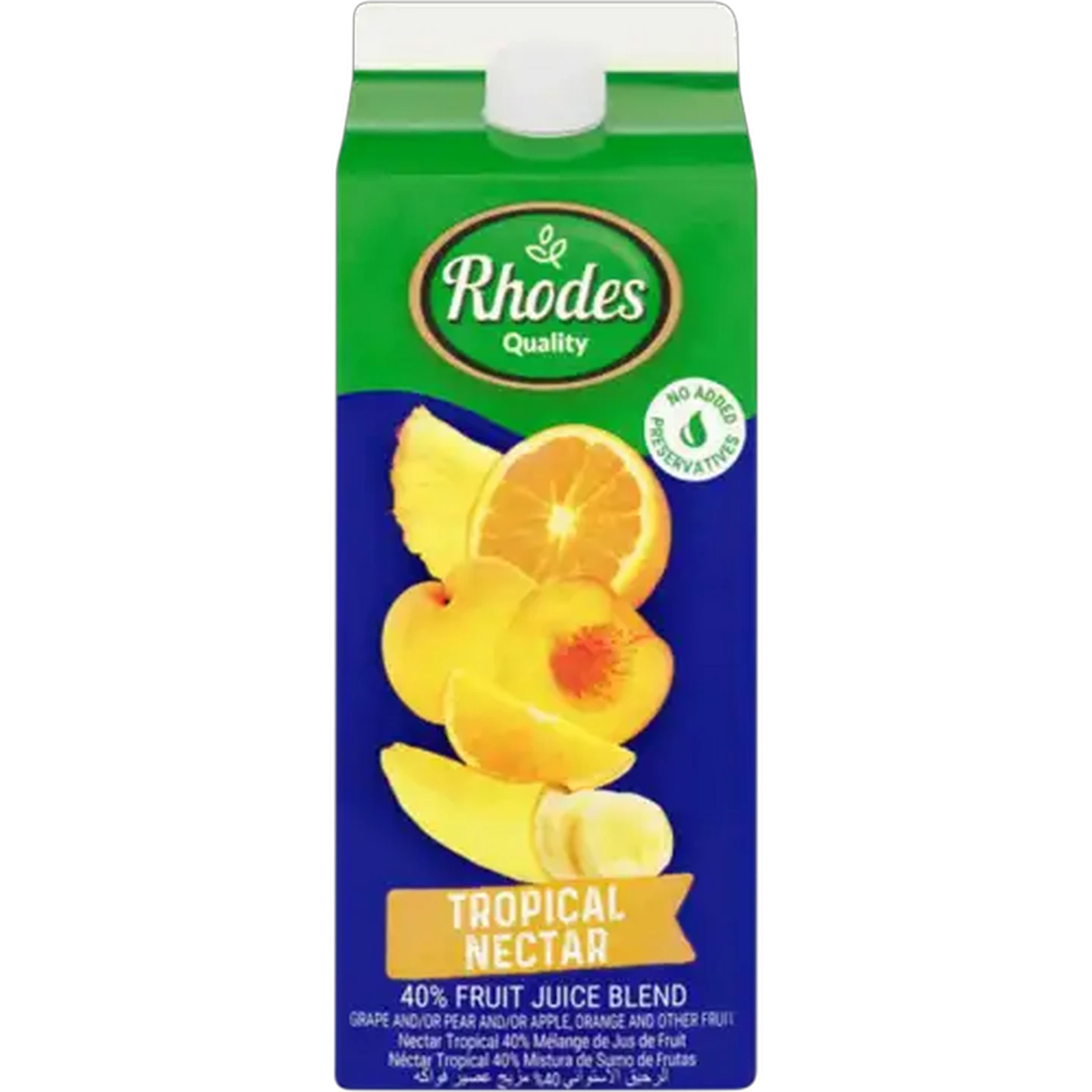 Image of Rhodes Quality Tropical Nectar 40% Fruit Juice Blend 2L