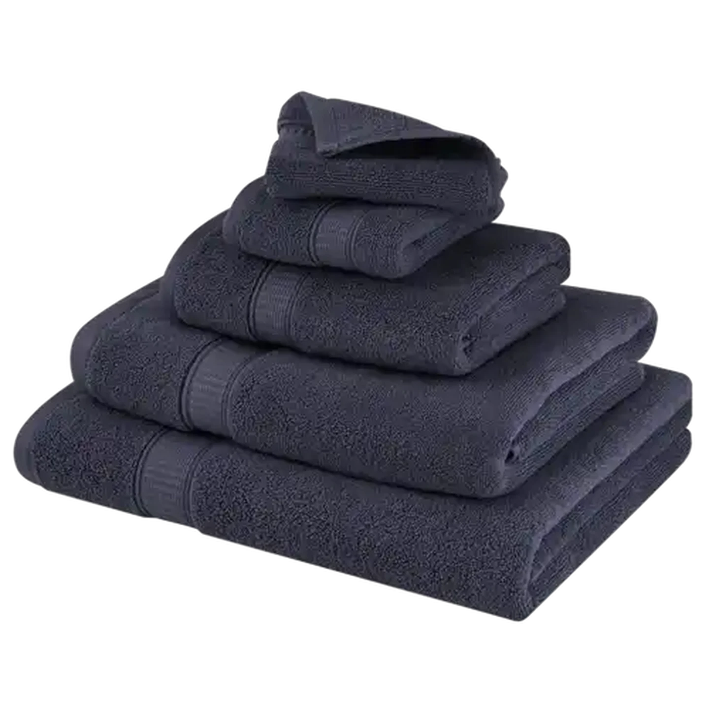 Image of Essentials Chicago Navy Bath Sheet 90 x 150cm