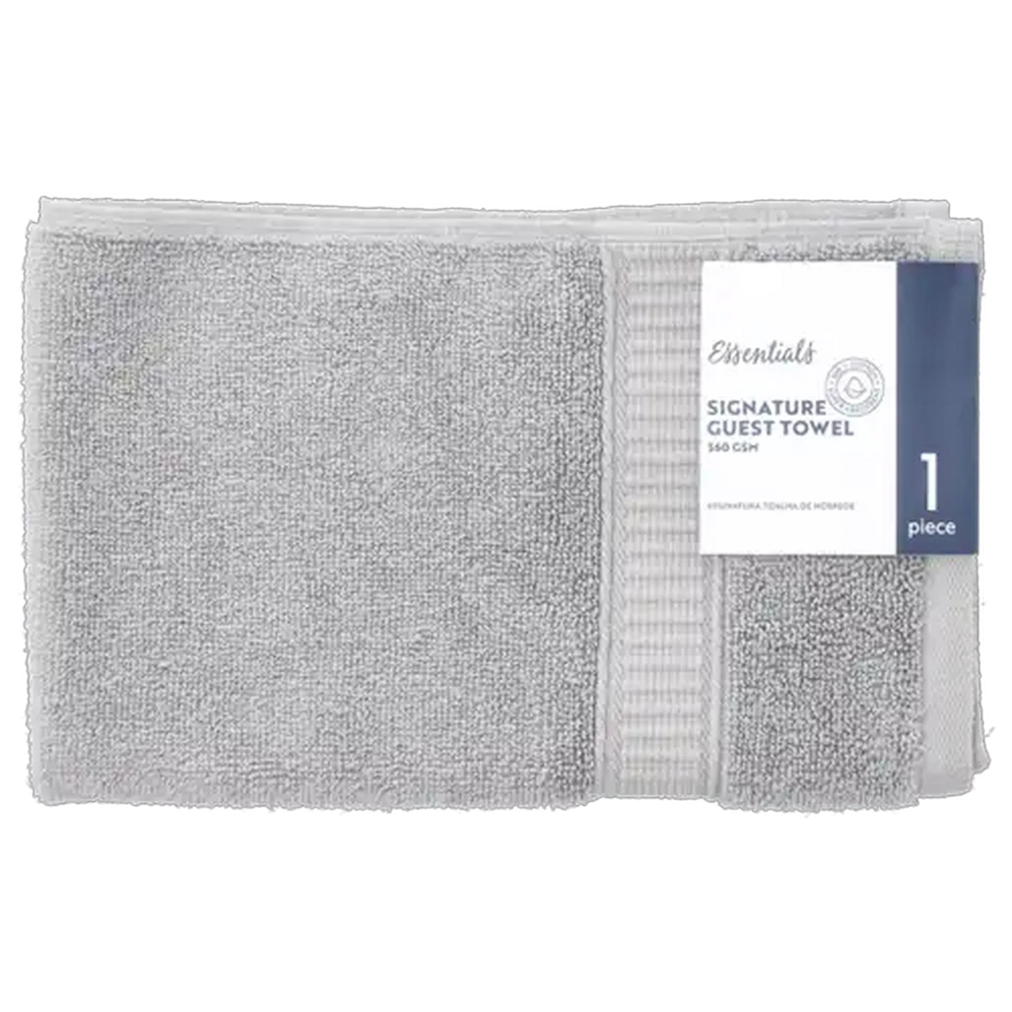Image of Essentials Chicago Grey Guest Towel 30 x 50cm