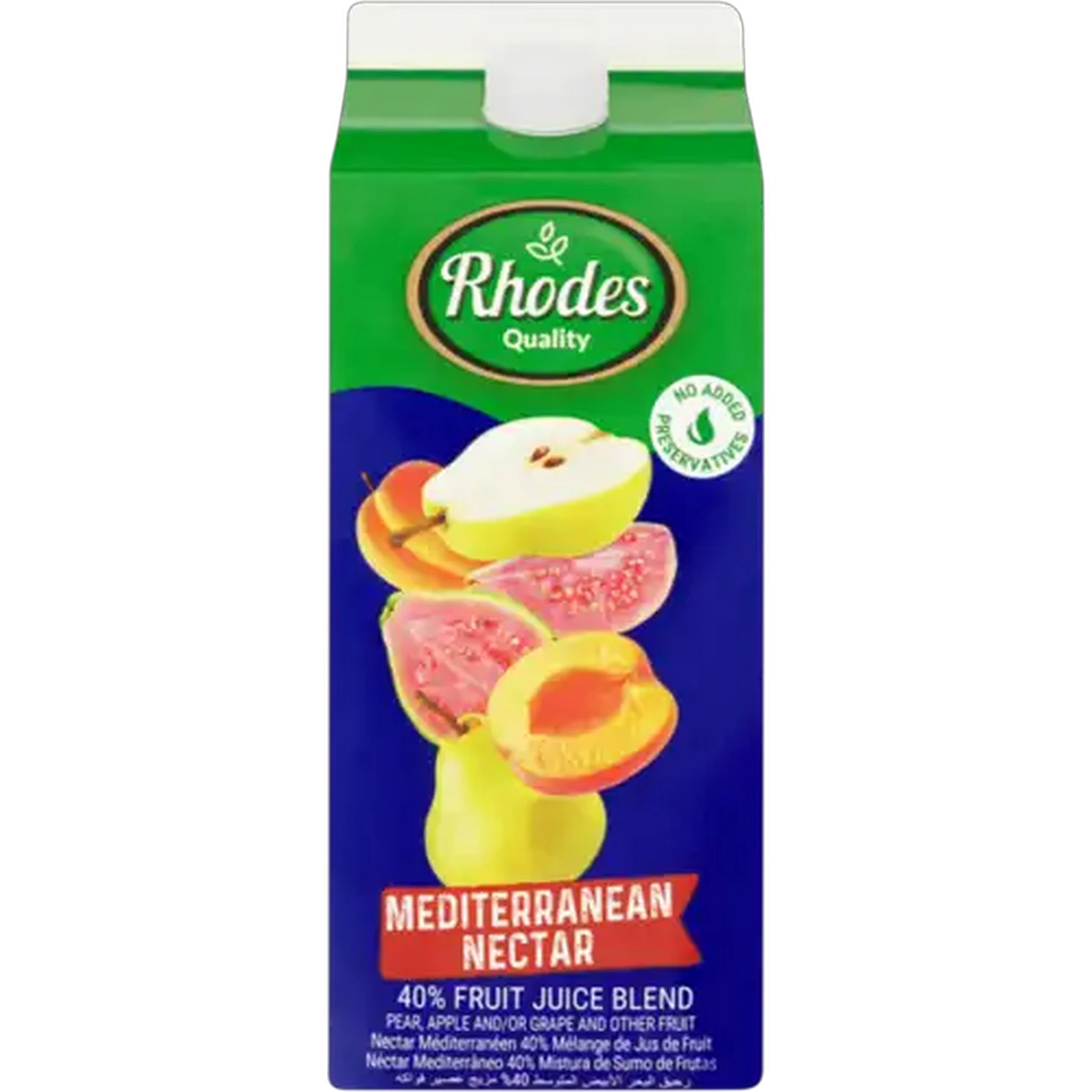 Image of Rhodes Quality Mediterranean Nectar 40% Fruit Juice Blend 2L