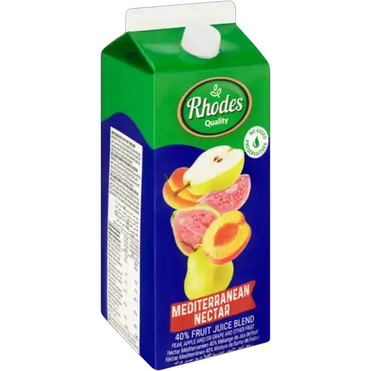 Image of Rhodes Quality Mediterranean Nectar 40% Fruit Juice Blend 2L