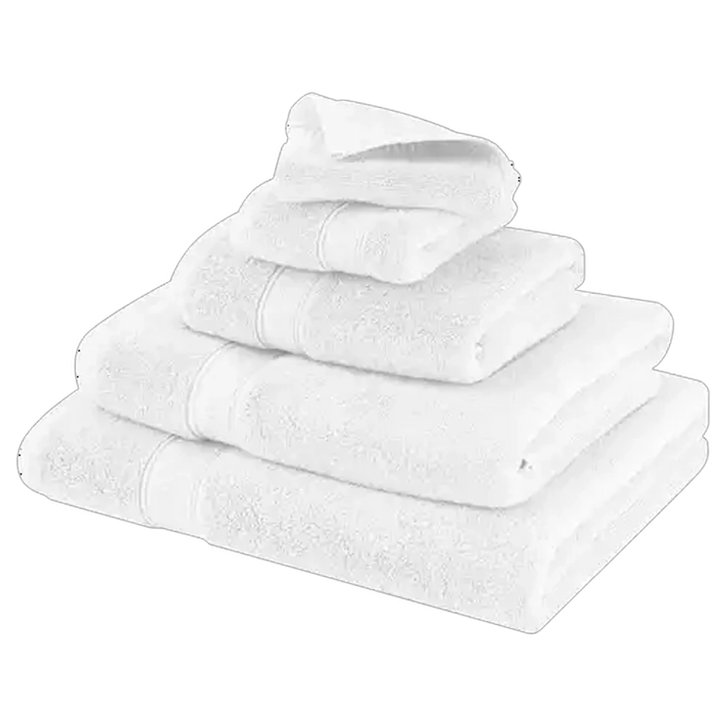 Image of Essentials Chicago White Bath Sheet 90 x 150cm