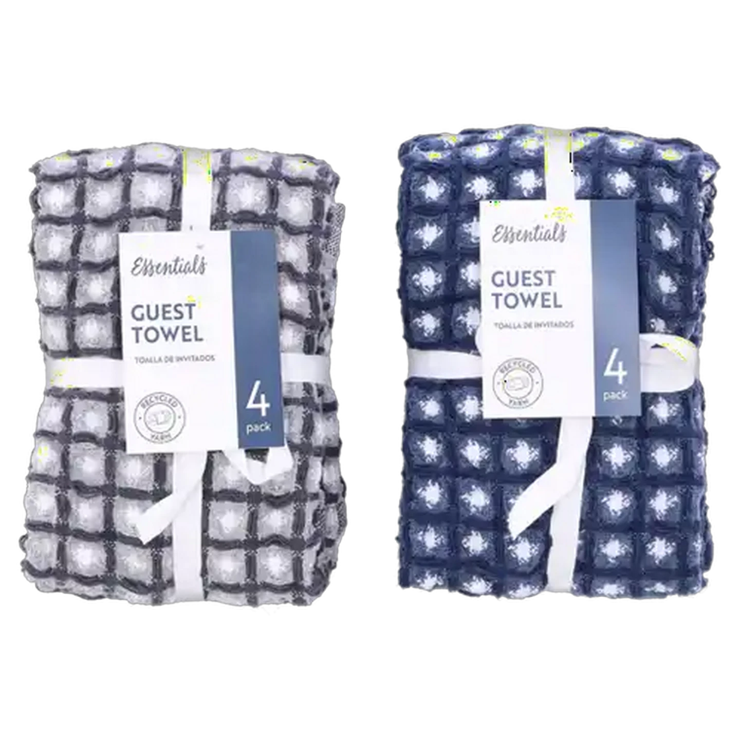 Image of Essentials Waffle Guest Towel 4-Pack 30 x 50cm (Colour May Vary)