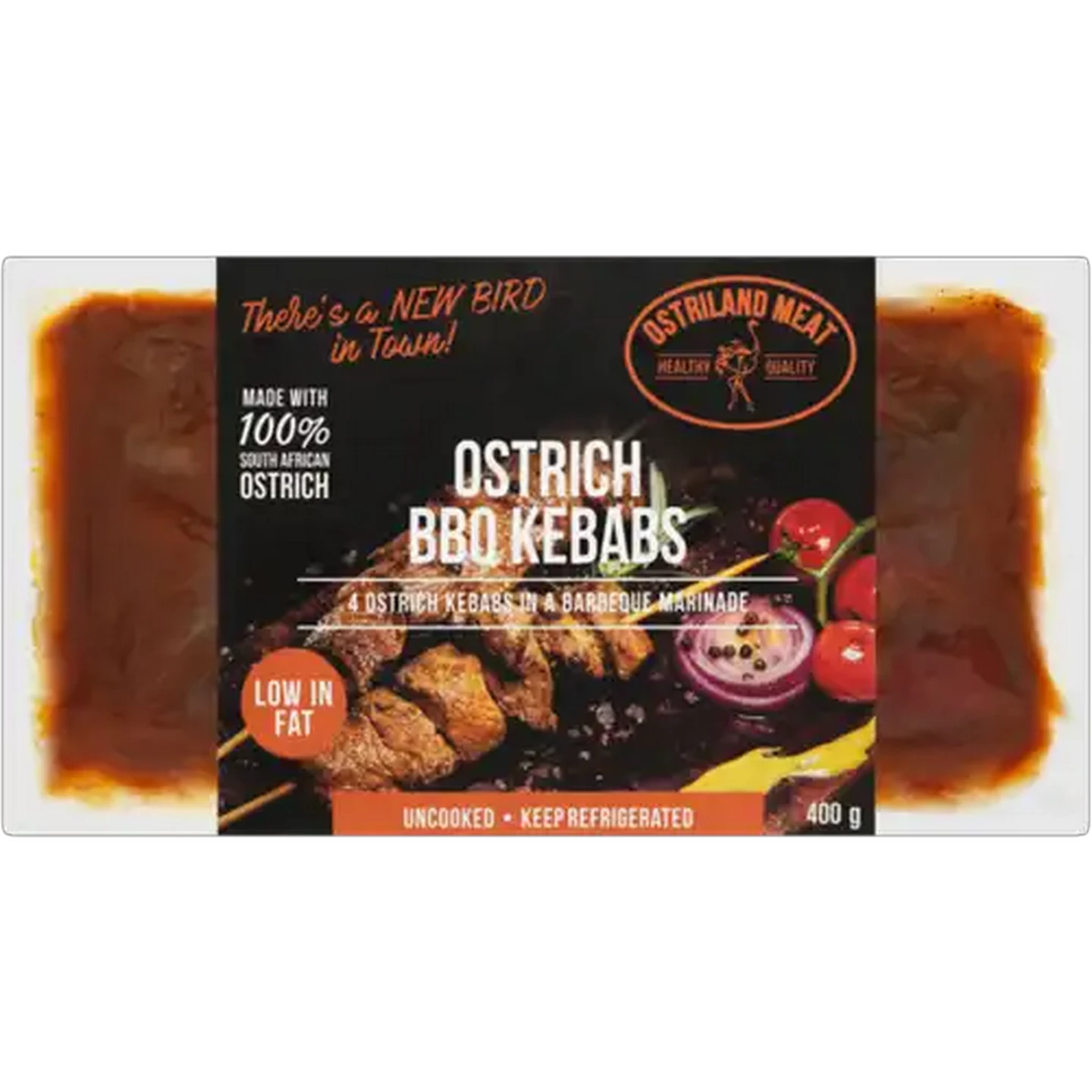Image of Ostriland Meat Ostrich BBQ Kebabs 400g