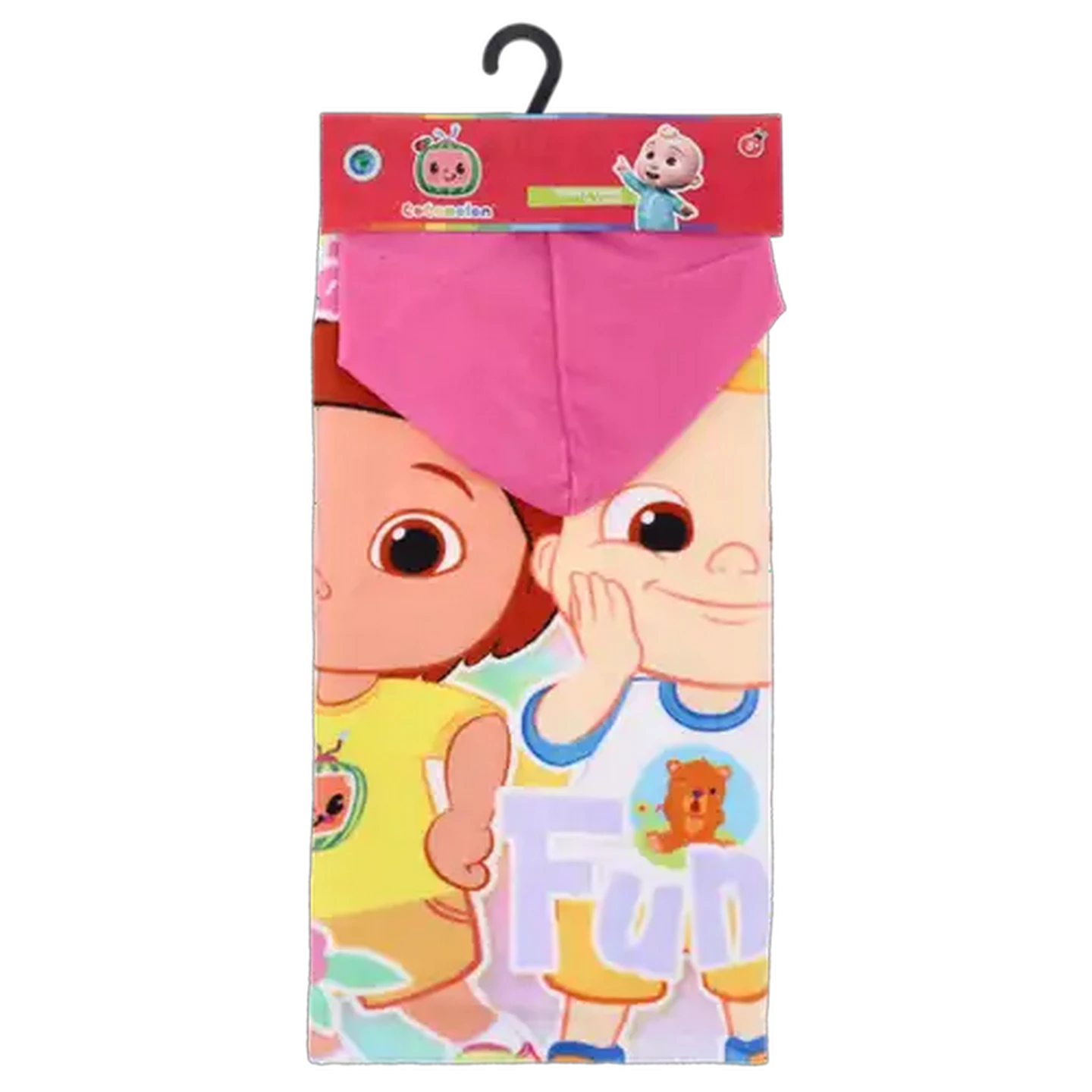 Image of Cocomelon Yellow Hooded Girls Beach Towel