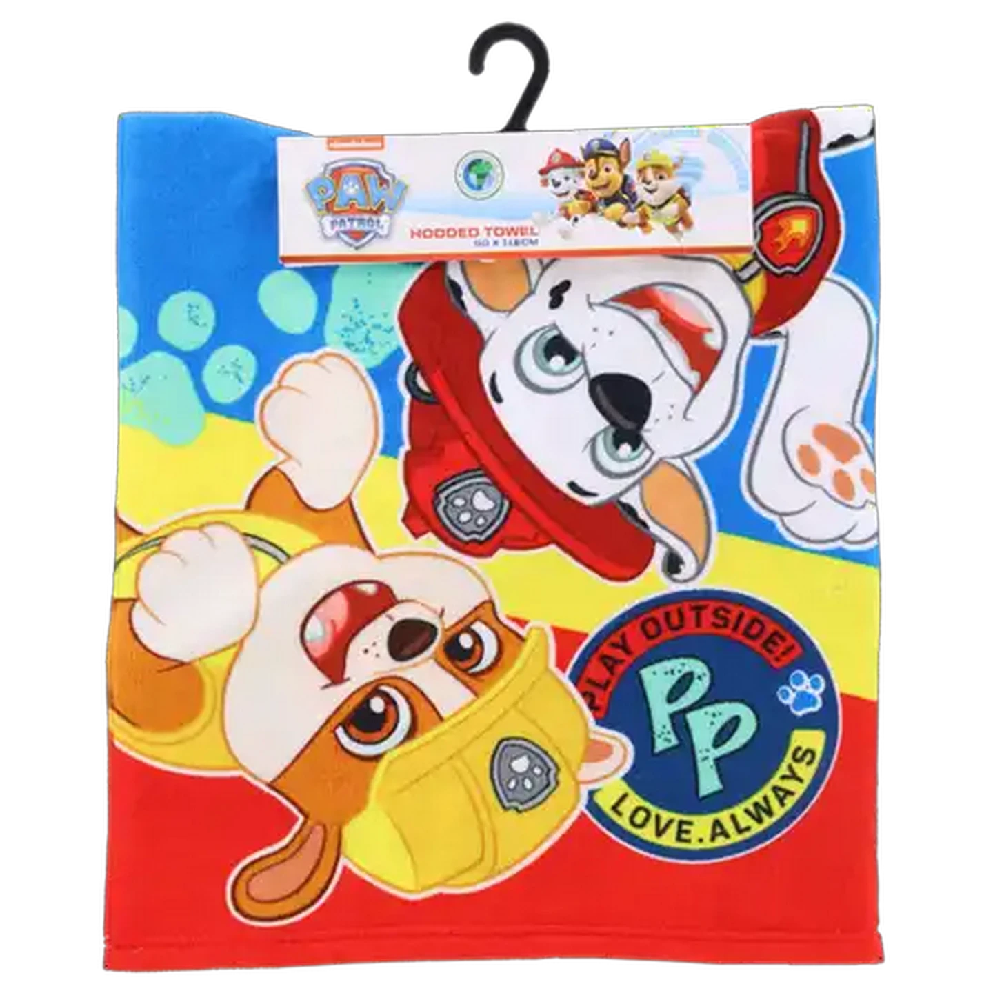 Image of PAW Patrol Boys Blue Hooded Beach Towel 50 x 115cm