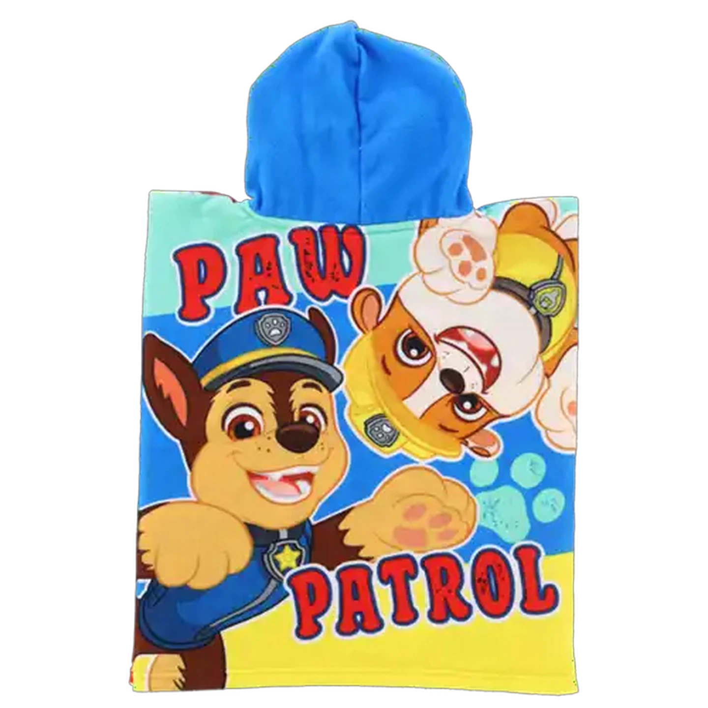 Image of PAW Patrol Boys Blue Hooded Beach Towel 50 x 115cm