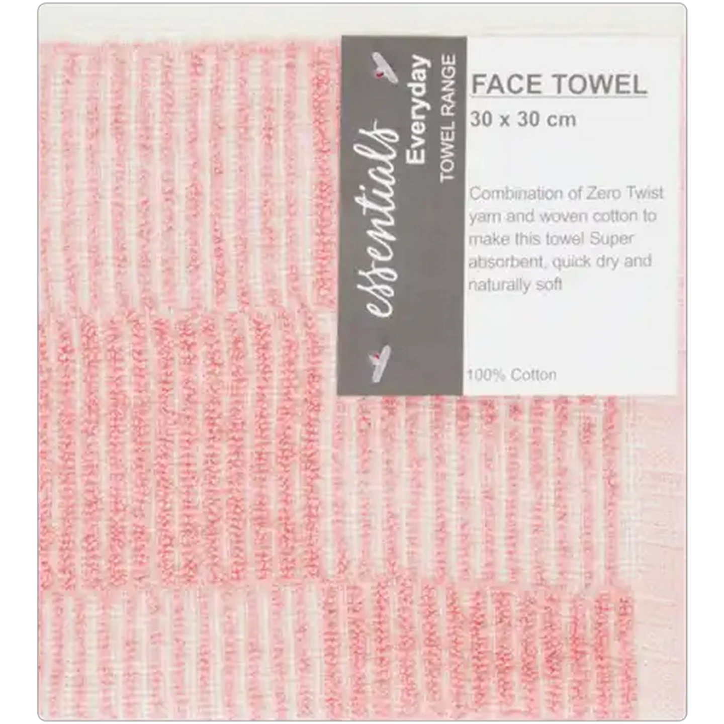 Image of Essentials Everyday Face Towel (Colour May Vary)