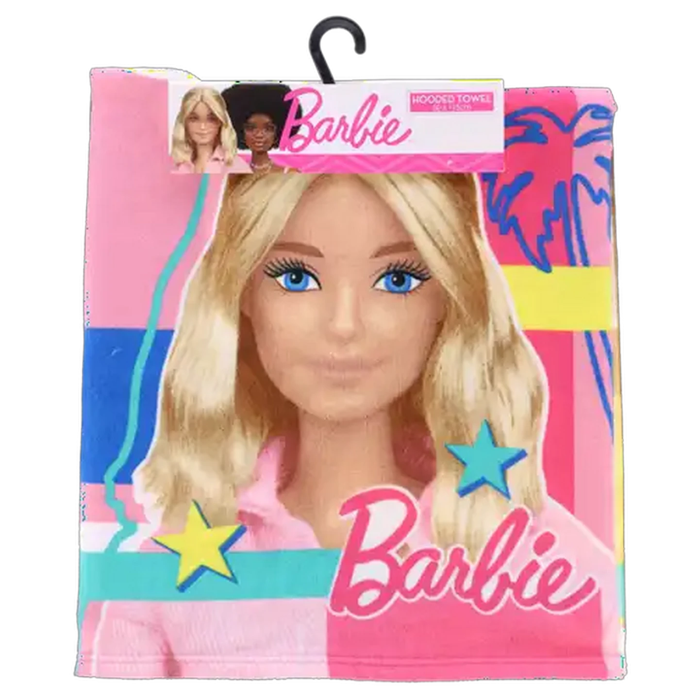 Image of Barbie Girls Pink Hooded Beach Towel 50 x 115cm