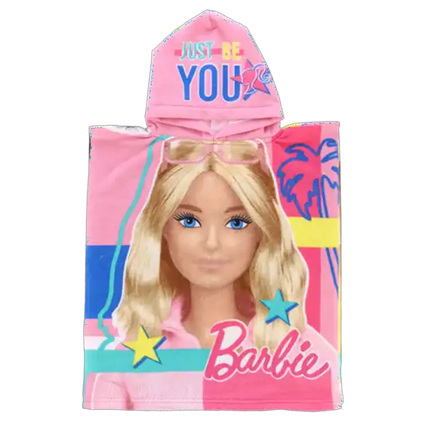 Image of Barbie Girls Pink Hooded Beach Towel 50 x 115cm