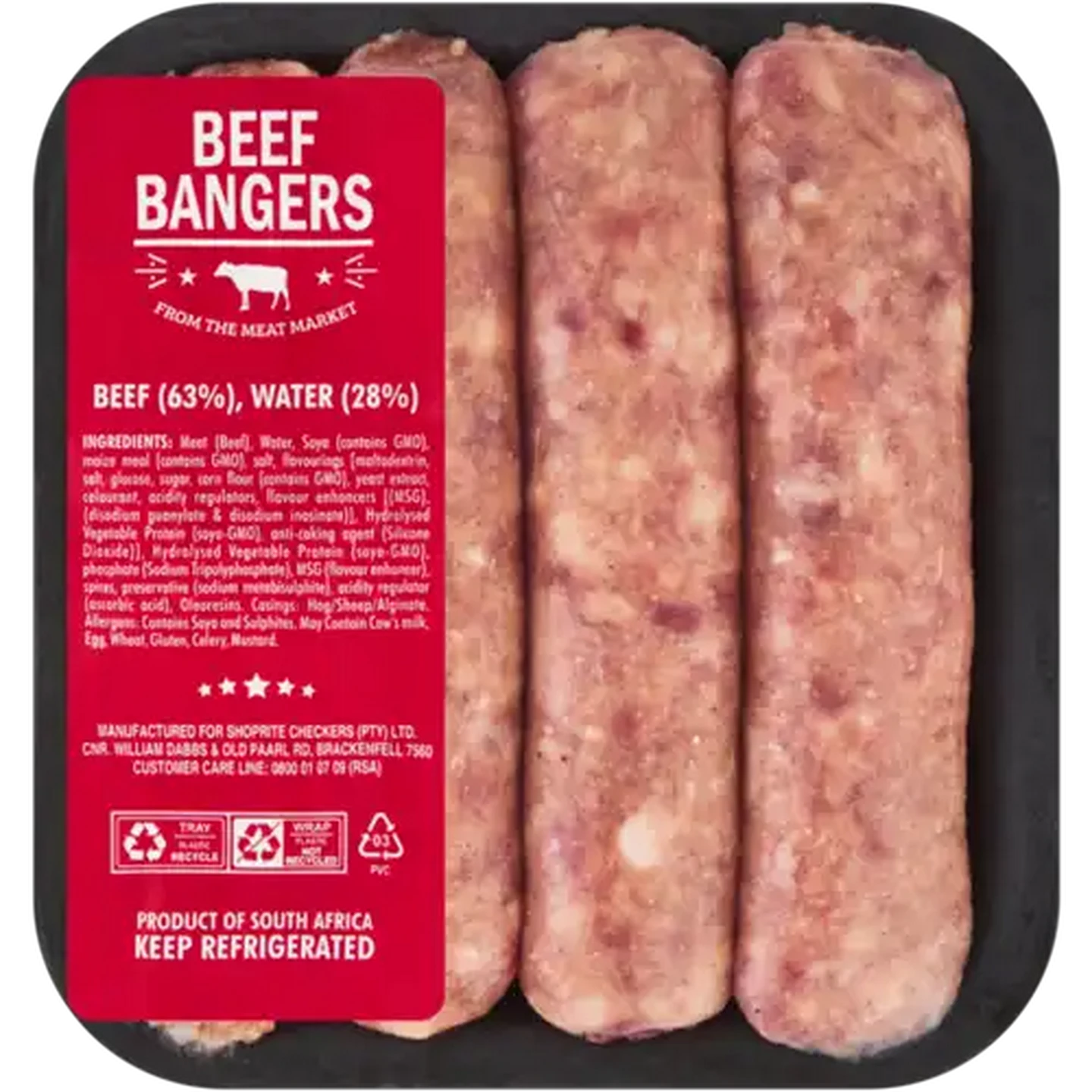 Image of Beef Bangers Per KG