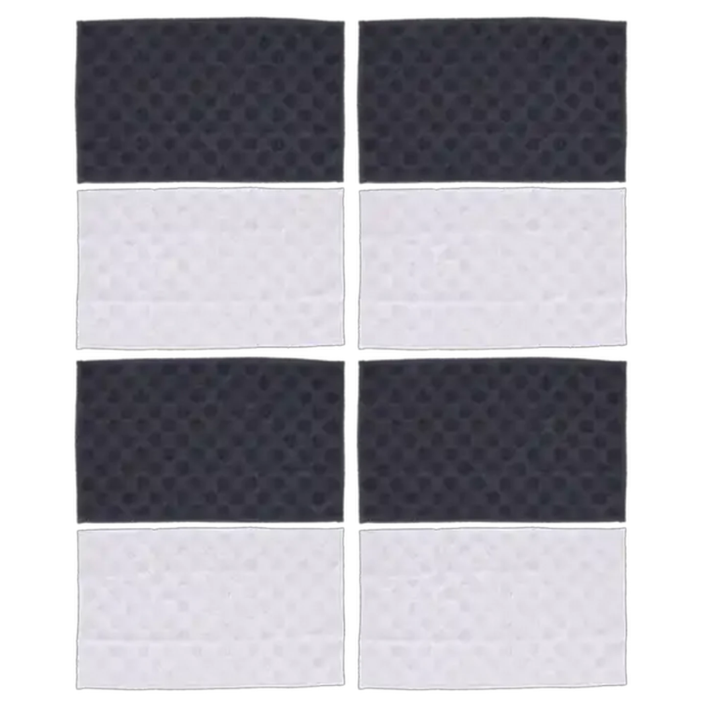 Image of Essentials Jacqaurd Dots Guest Towel 4-Pack 30 x 50cm (Colour May Vary)