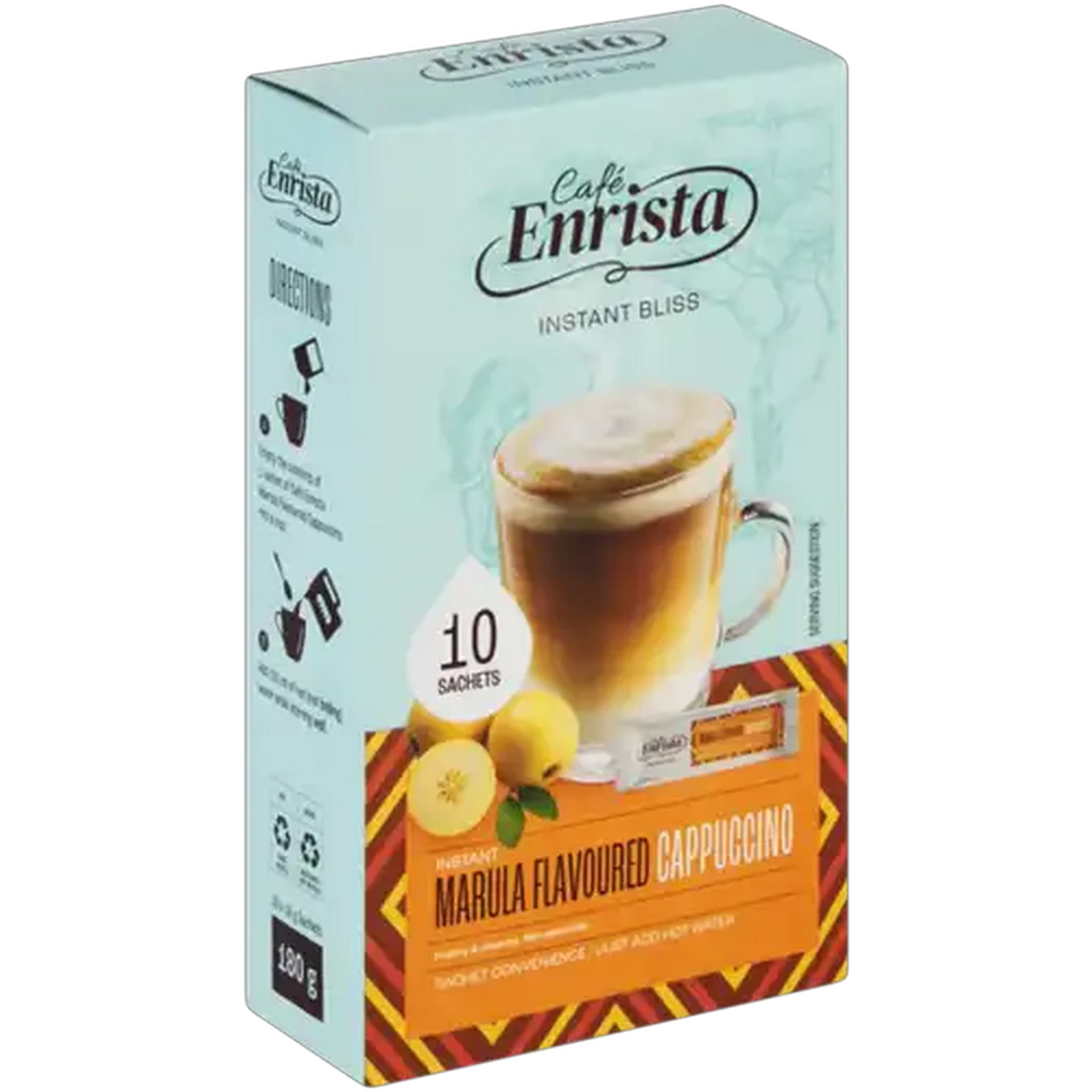 Image of Café Enrista Marula Flavoured Instant Cappuccino 10 x 18g