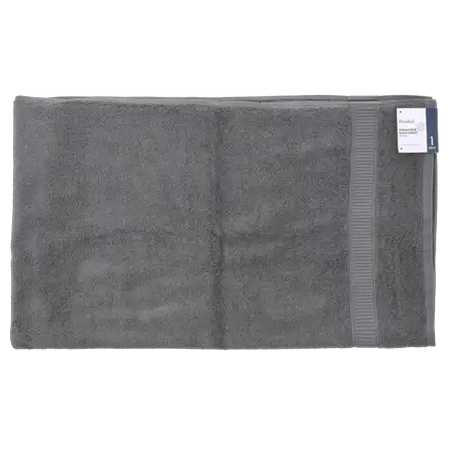 Image of Essentials Chicago Charcoal Bath Sheet 90 x 150cm